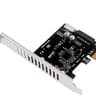 PCI-E To USB 3.0 PCIE Expansion Controller Card 19PIN PCI-E 1 To USB 3.0 Hub Splitter Expansion Card