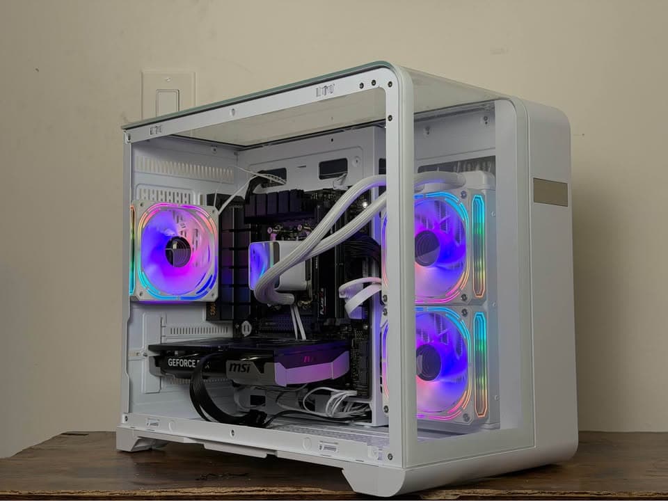 ⚪️ RTX 5060 TI 8gb | RYZEN 5 7600 | 1TB SSD | DDR5 RAM | WATER COOLED GAMING PC ⚪️