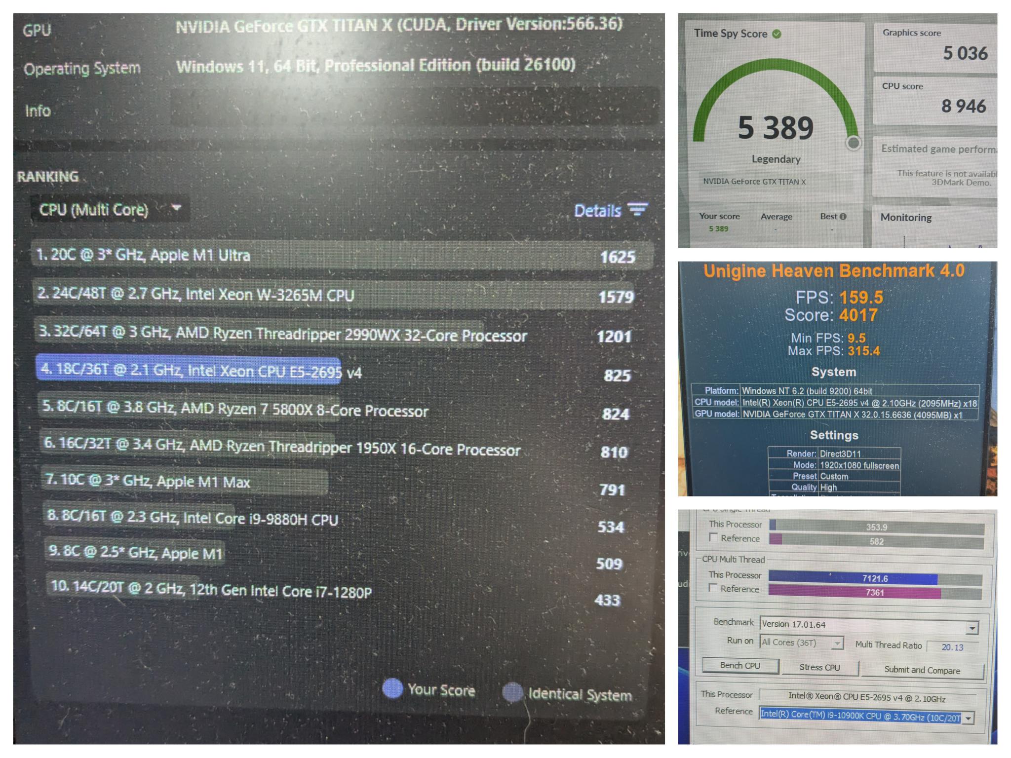 AI or CAD Workstation | 18 Core Xeon CPU, 12GB Nvidia TITAN X GPU, 32GB RAM, 1TB SSD, Win11