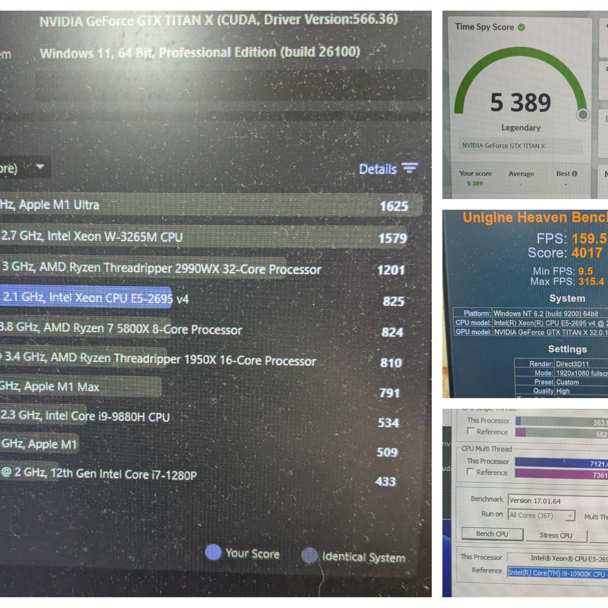 AI or CAD Workstation | 18 Core Xeon CPU, 12GB Nvidia TITAN X GPU, 32GB RAM, 1TB SSD, Win11