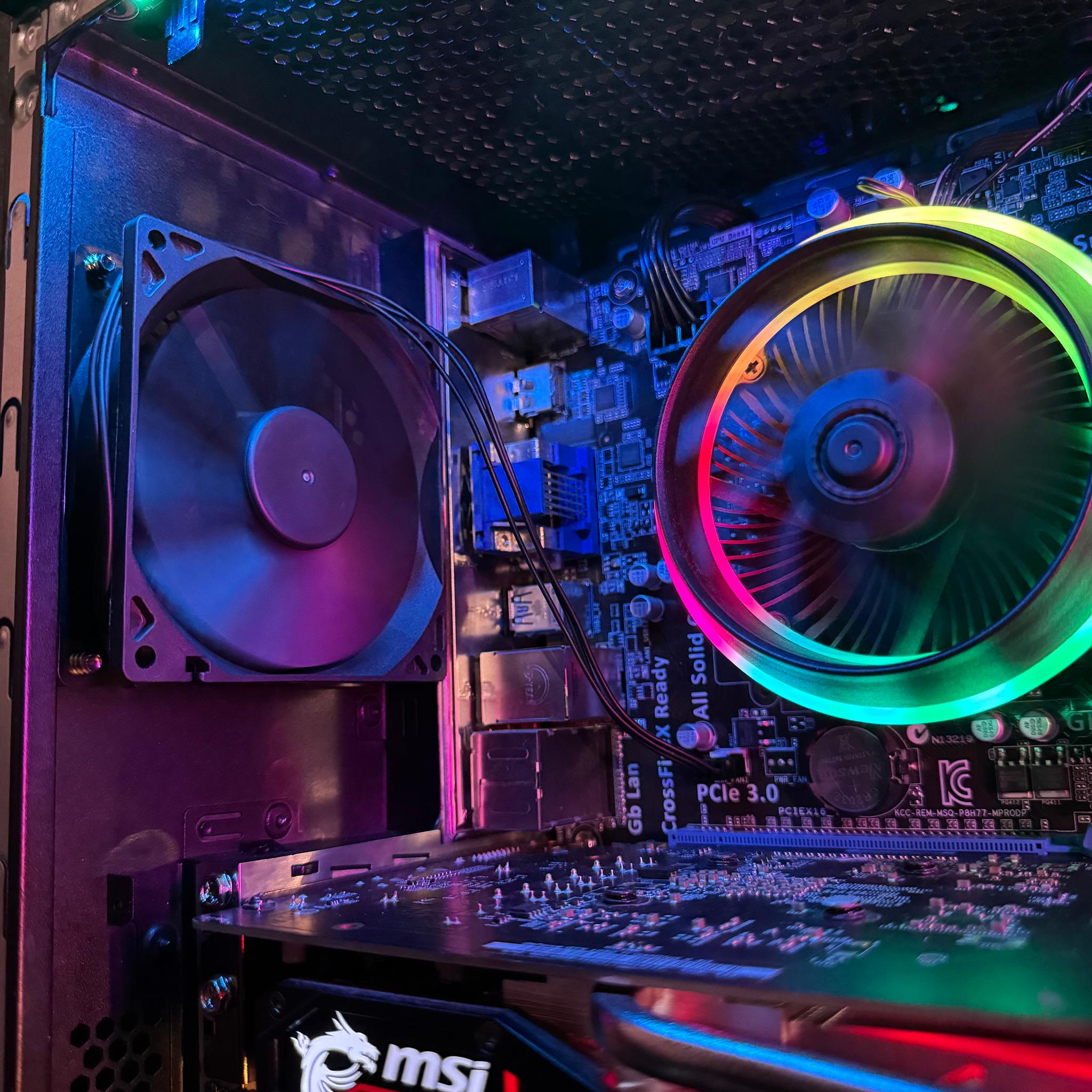 i5-3570K, GTX 1050 Ti MSI, 16GB RAM, 180GB SSD + 1TB HDD Gaming PC
