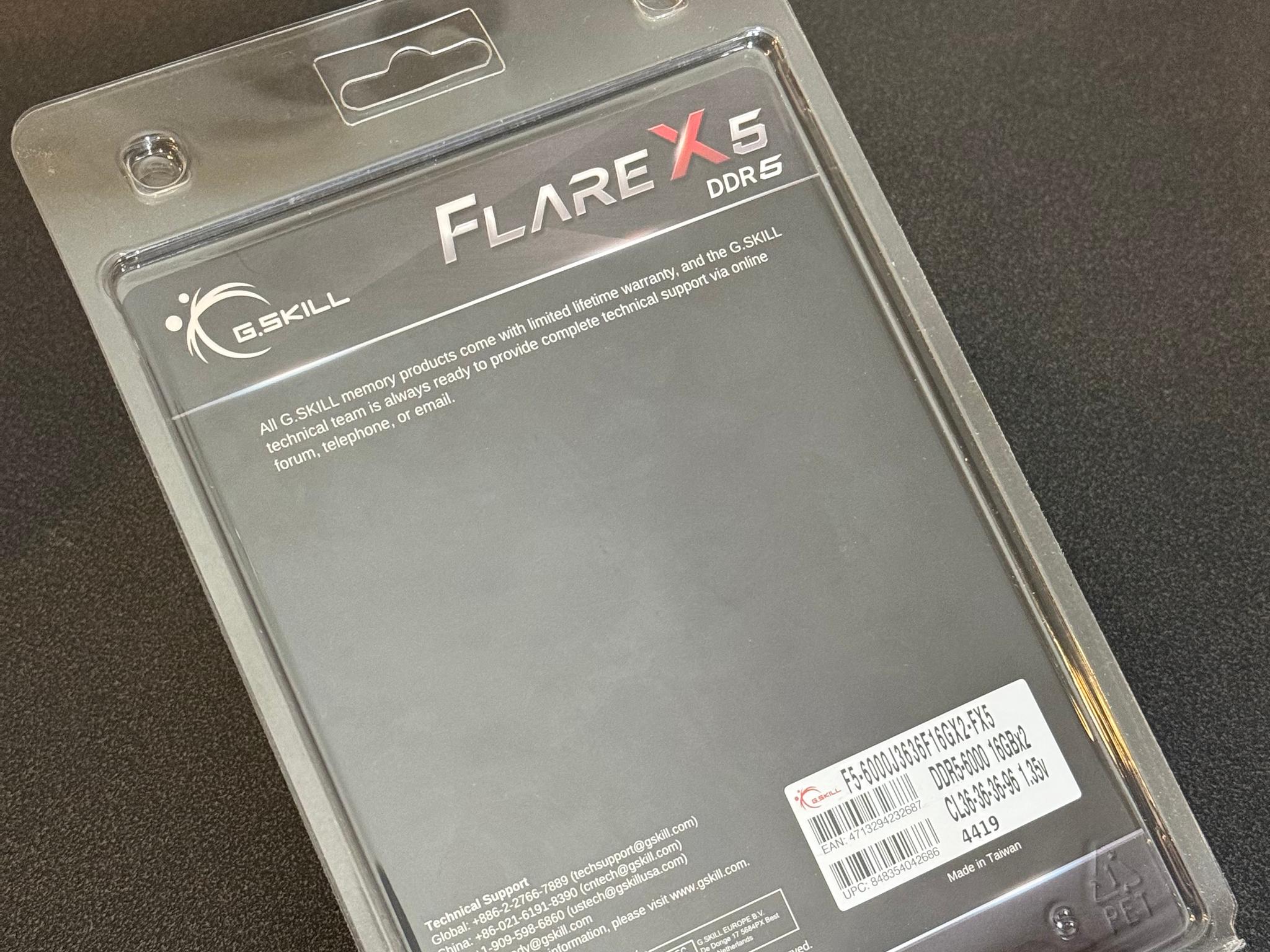 NEW 32GB 6000MHz G.Skill Flare X5 (2x16GB) DDR5 RAM