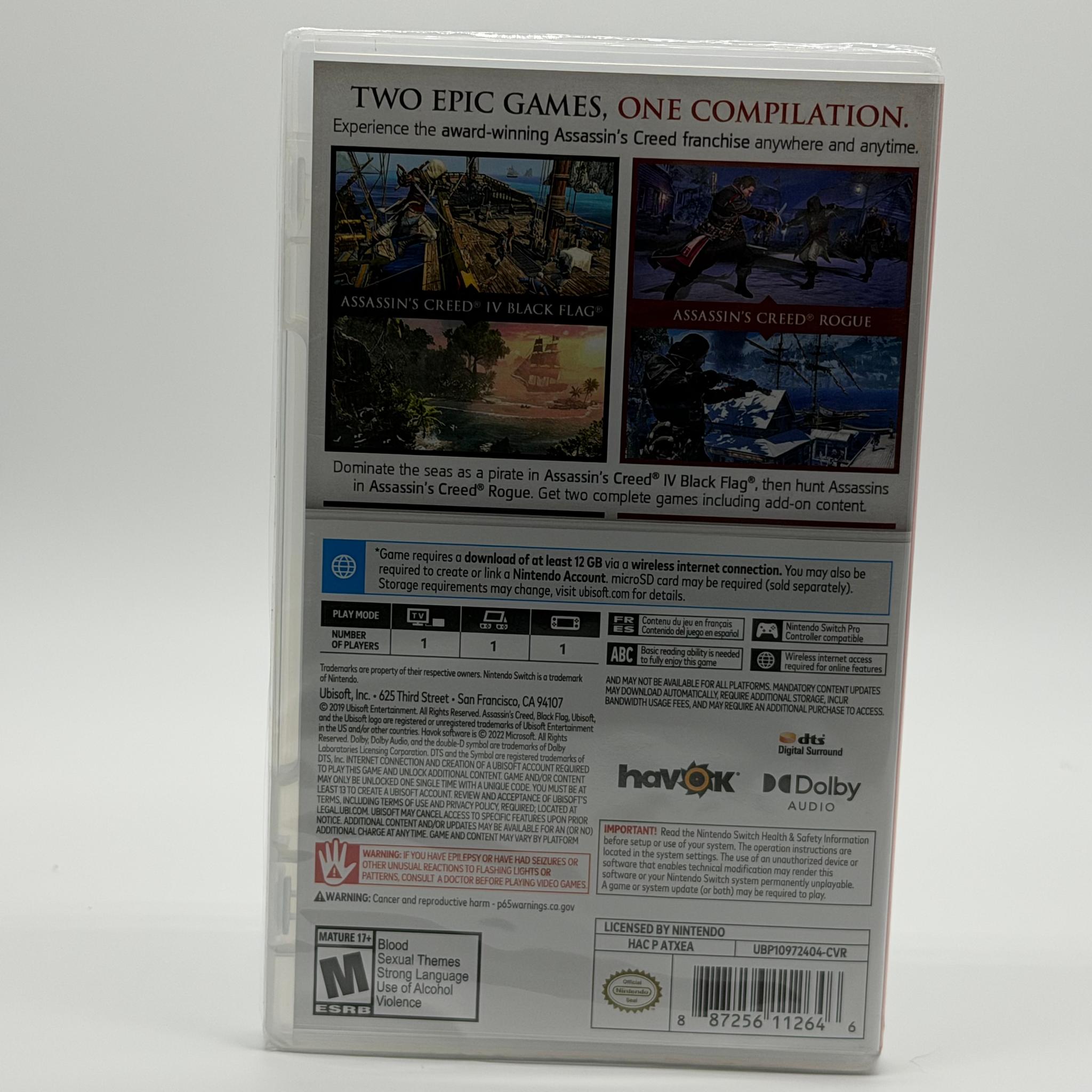 Assassin's Creed The Rebel Collection Nintendo Switch Game