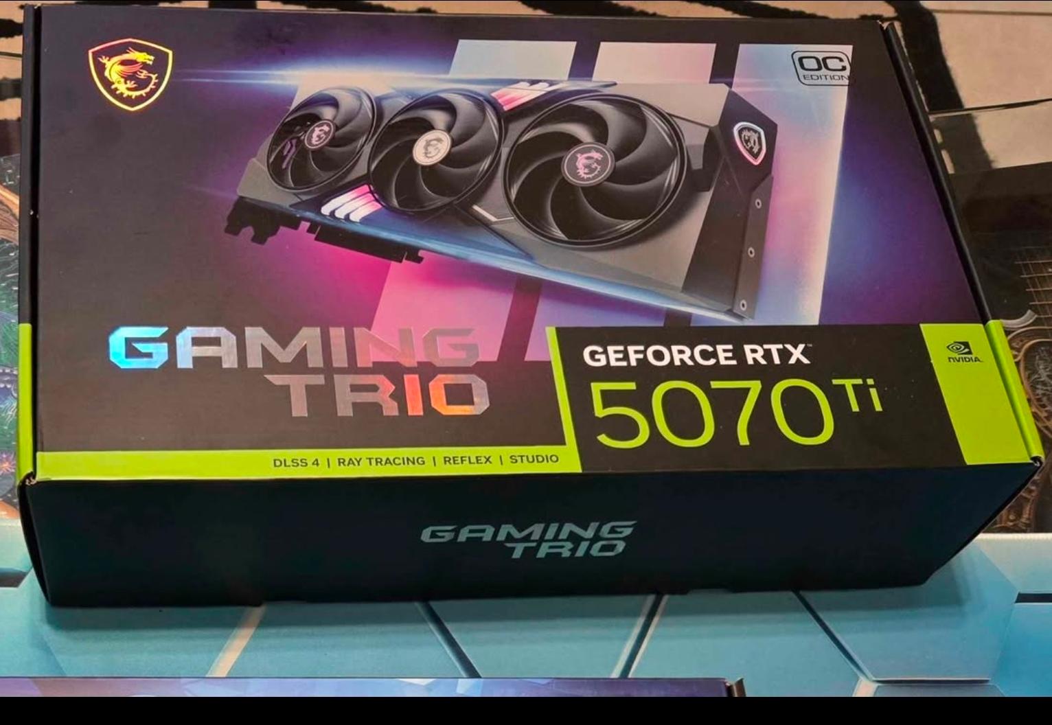 MSI GeForce RTX 5070 Ti 16G GAMING TRIO OC PLUS - Image 1