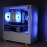 1080p AMD RX 580 + Ryzen 5 2400g White and Black ARGB Custom Gaming PC