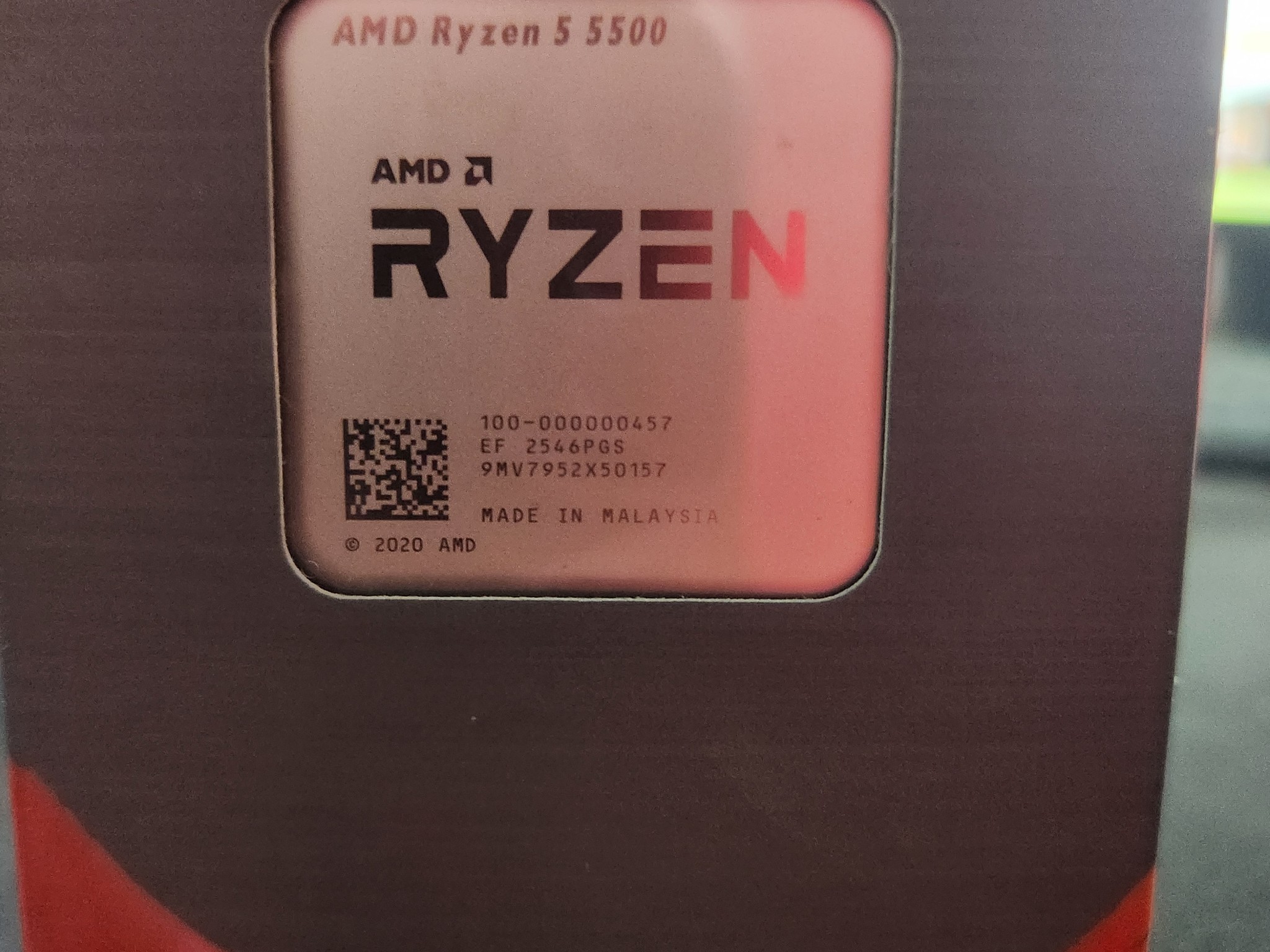 AMD Ryzen 5 5500 6-Core, 12-Thread Unlocked Desktop Processor with Wraith Stealth Cooler