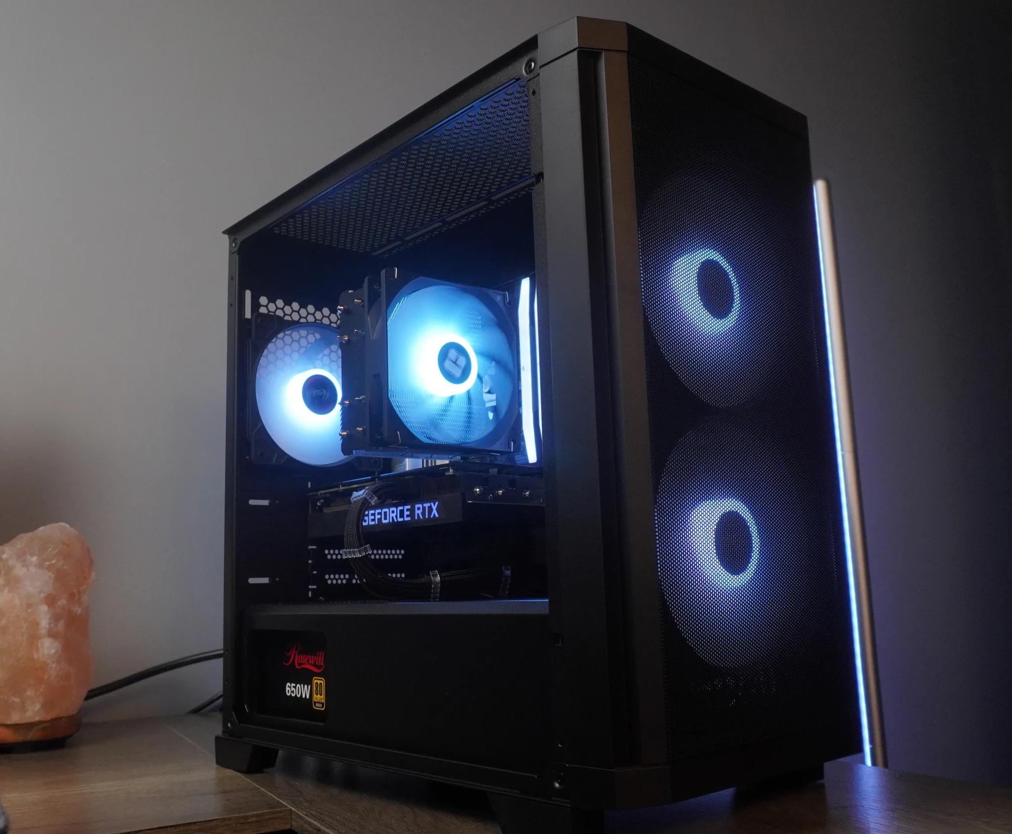 🖤 STEALTH 🖤 AM5 1440p/1080p GAMING MACHINE 💚RTX 3060ti 🧡 Ryzen 5 8400f | 32GB | 1TB | WIFI