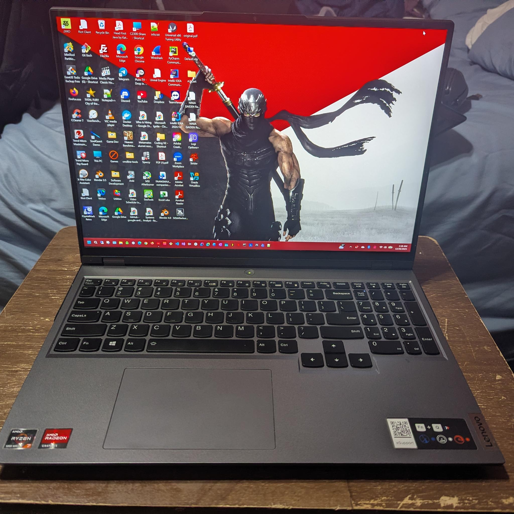 Gaming Laptop Lenovo Legion 5 pro (2021) 1TB SSD/32GB/ Nvidia 3070 RTX