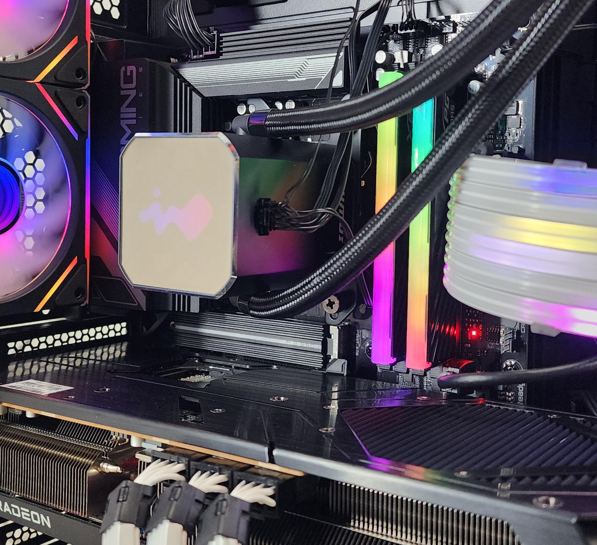 Gaming PC Ryzen 7 9700X 32GB RAM 2TB SSD RX 9070 XT 16GB Windows 11 Computer