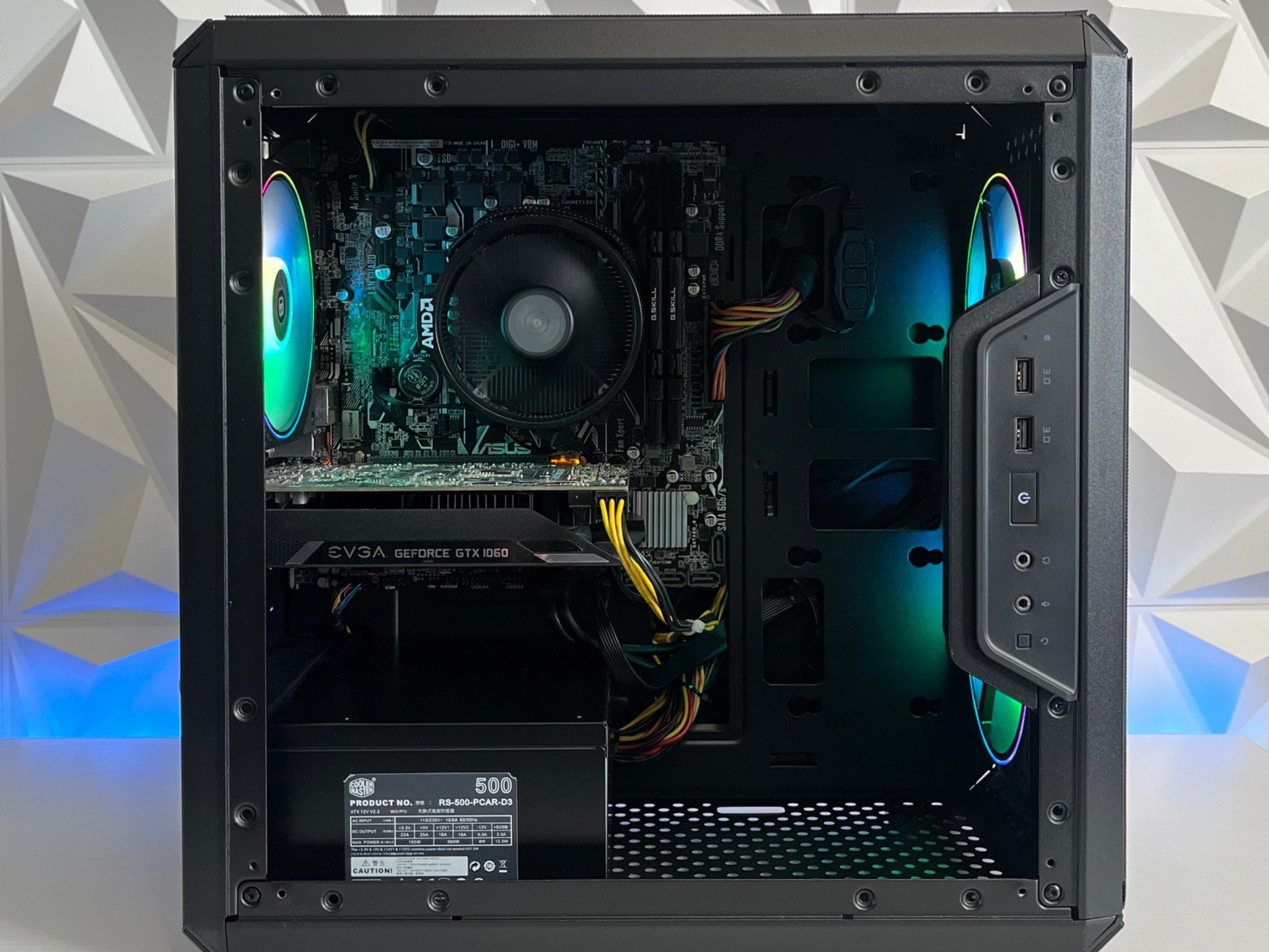 GTX 1060 6GB, Ryzen 5 2600X, 16GB RAM | Black RGB Gaming Computer/PC