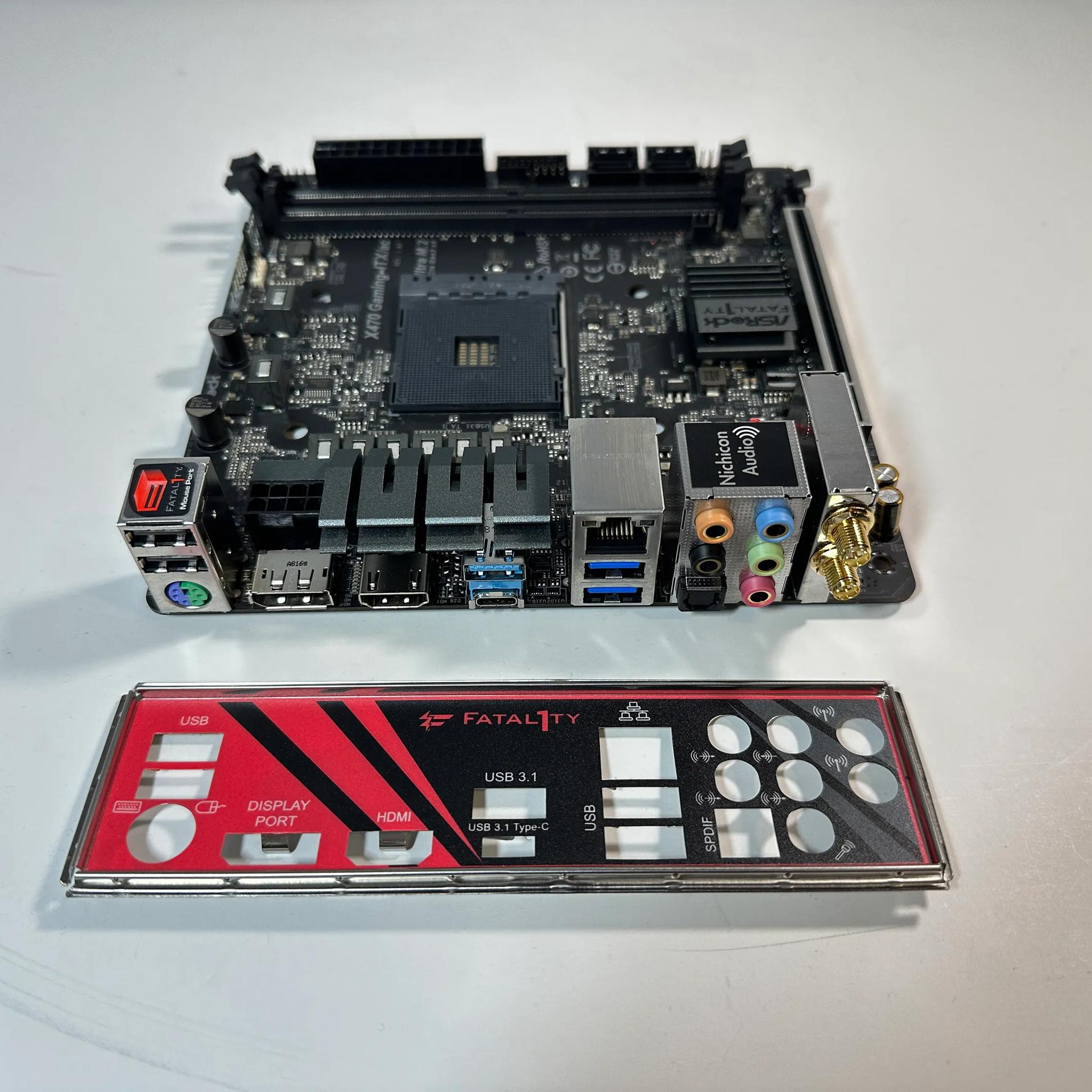 ASRock Fatal1ty X470 Gaming-ITX/ac Mini ITX AM4 Motherboard 5000 Series Ready