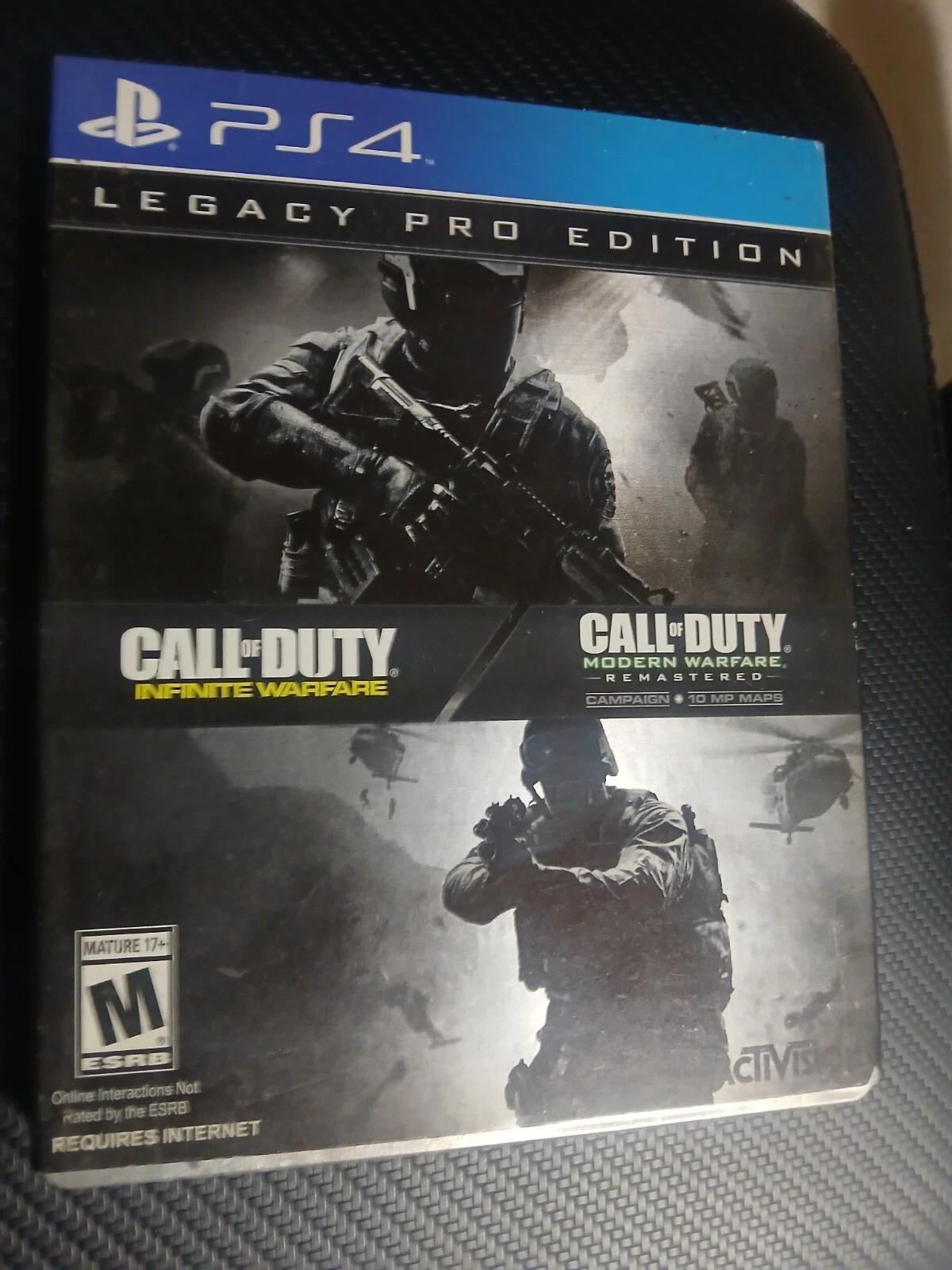 Call of Duty Infinite Warfare Legacy Edition (PS4, 2016) w Modern Warfare