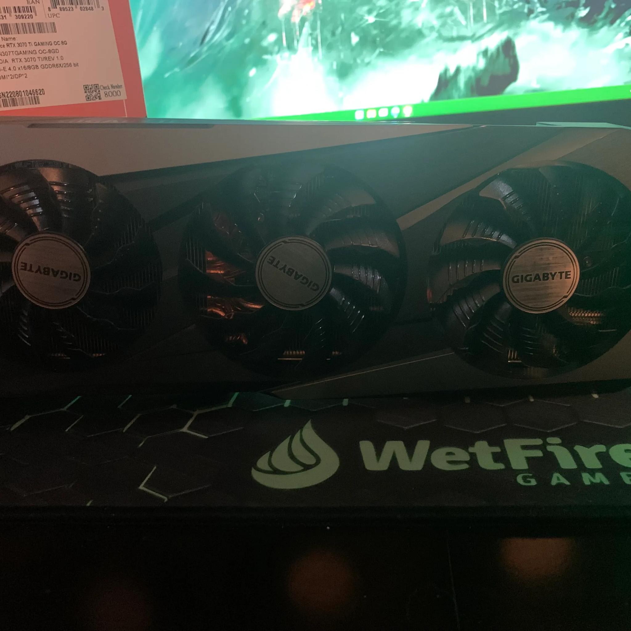 Gigabyte Gaming OC RTX 3070 TI, LNIB Like New In Box! Never Used!