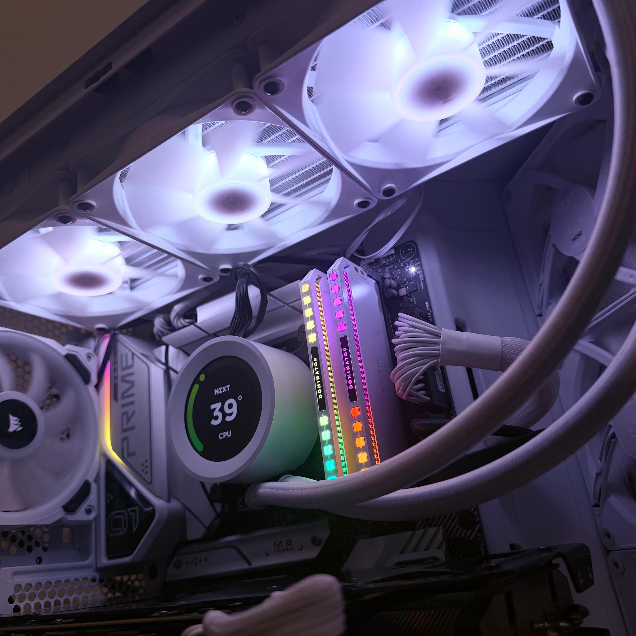 ⚪️☁️"White Dominator"☁️⚪️| 1440p/4k Gaming | RTX 3080 Ti | i9 12900k | 64gb DDR5 | 2tb SSD
