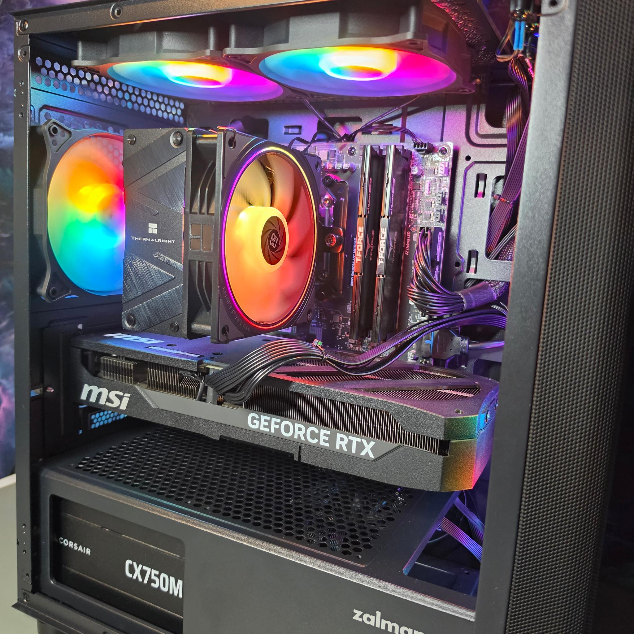 MSI RTX 5070 12gb + Ryzen 9600x PC Build #98