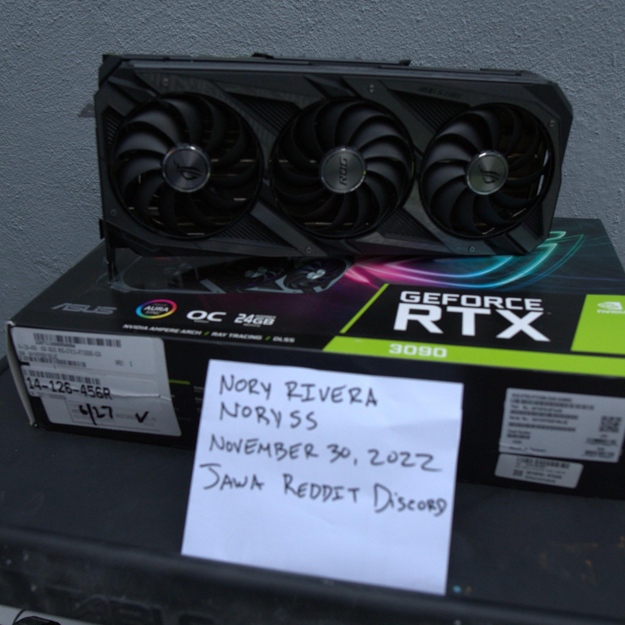 Asus Strix RTX 3090 OC NEw Open Box