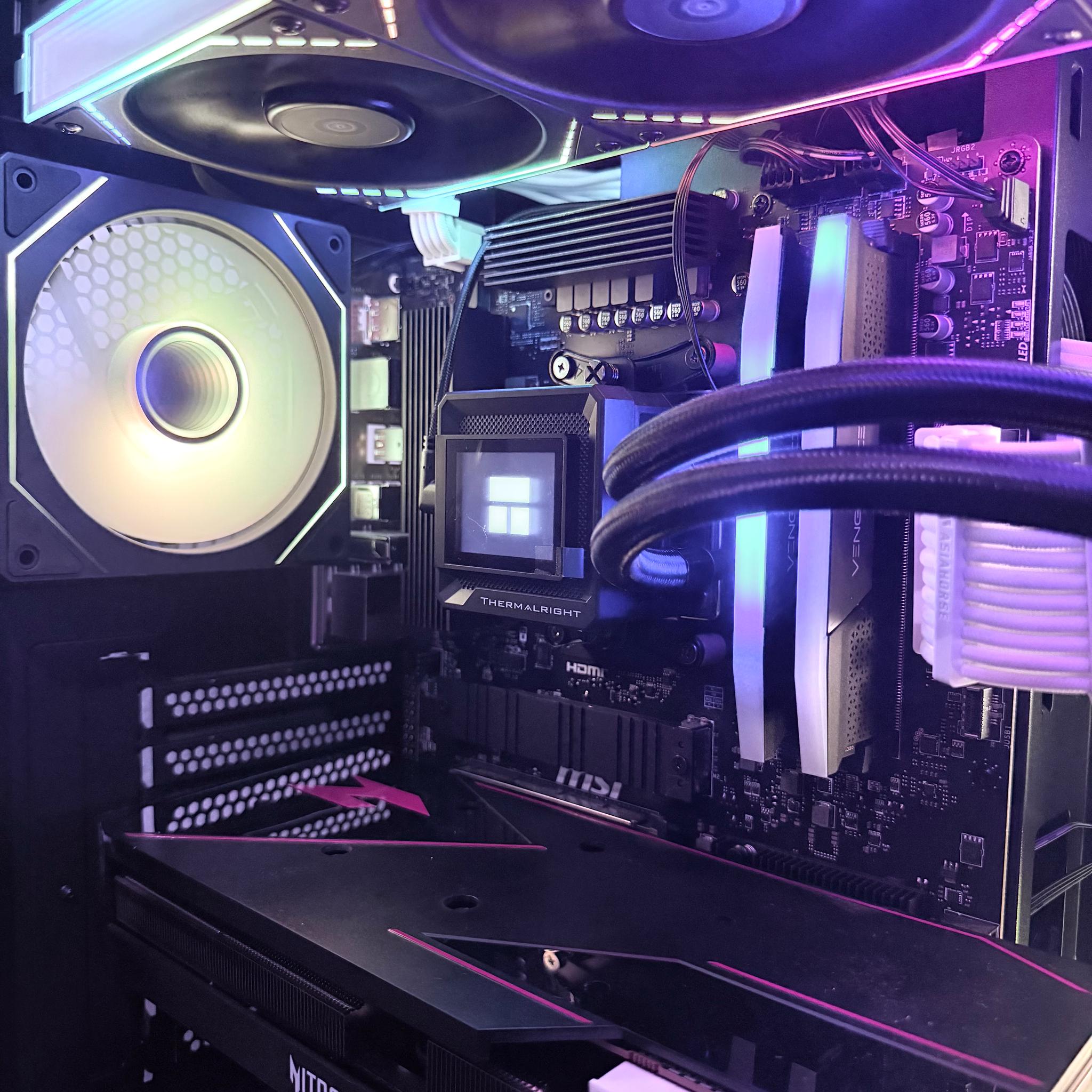 ⚫️"Midnight Halo"🌈| 4k Gaming | RX 7900GRE 16GB | Ryzen 5 7600X | 32GB 6400mt/s DDR5 | 2TB SSD+Dram