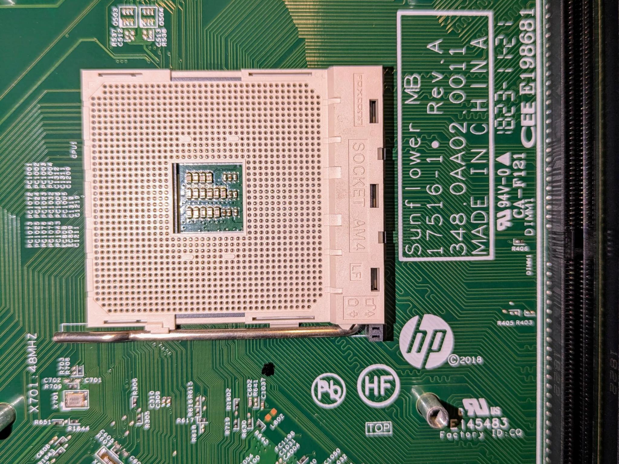 HP Sunflower Motherboard for 1st/2nd Gen Ryzen CPUs (HP Pavilion)