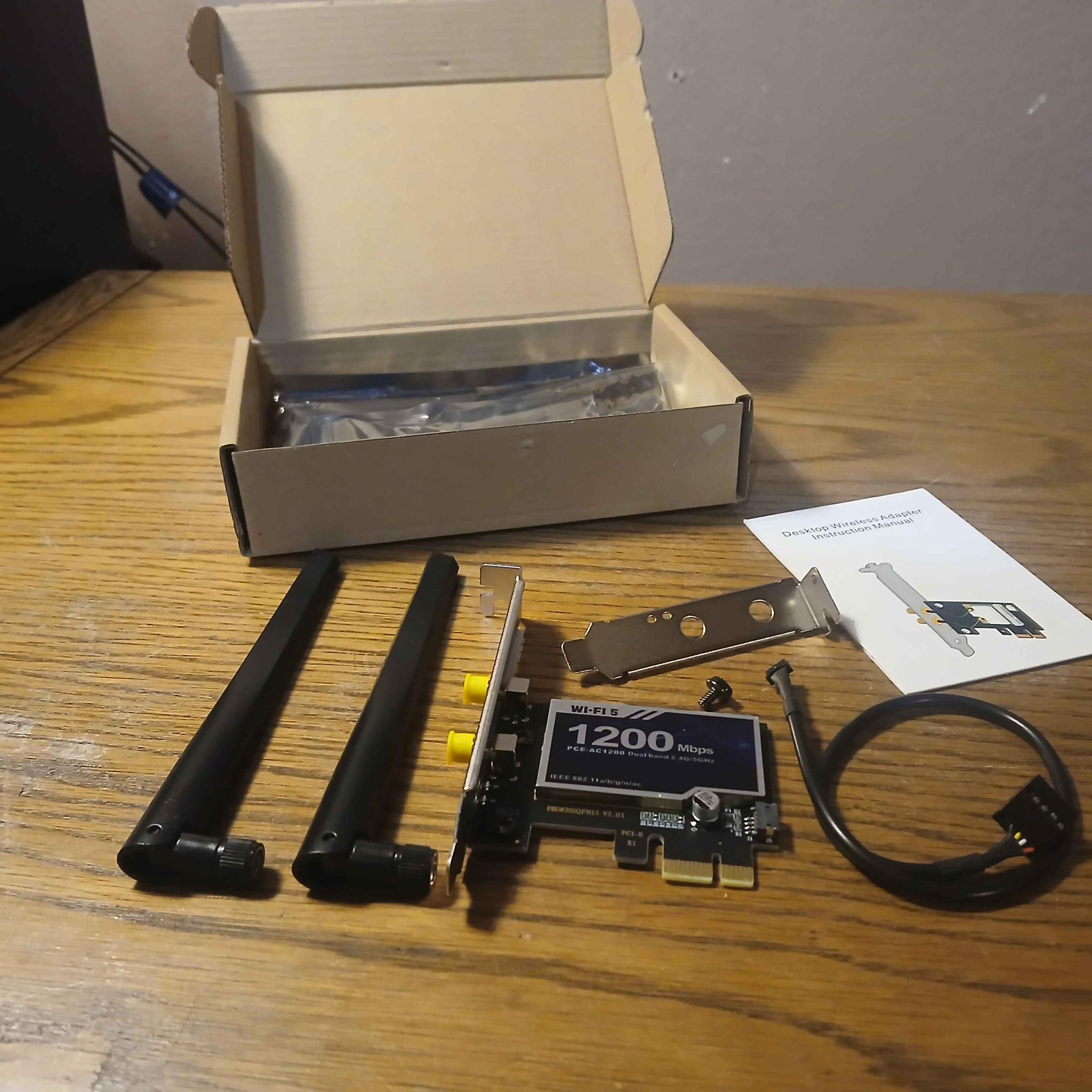 NEW Desktop computer PC Wi-Fi & Bluetooth pcie adapters