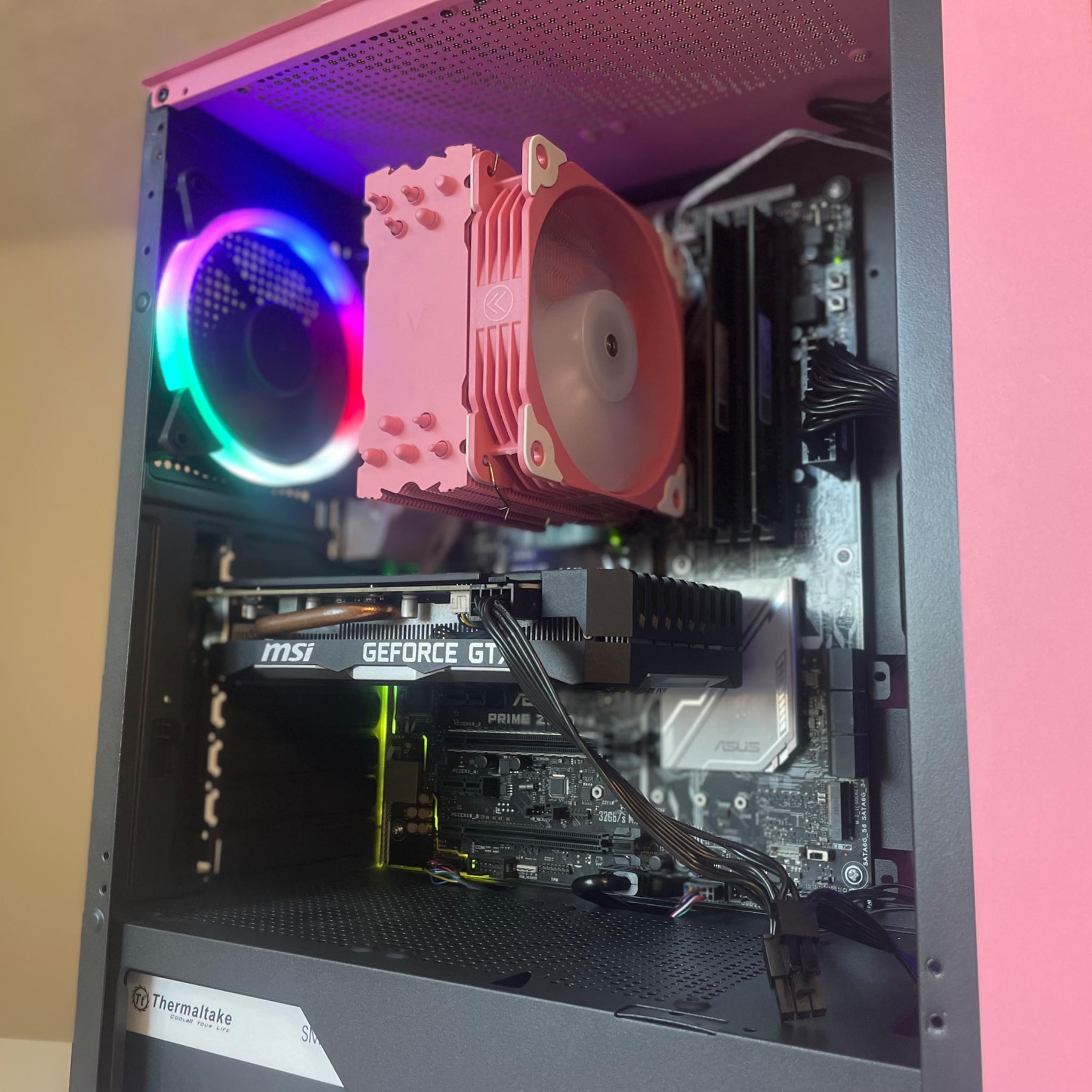 Pretty Pink PC 🌸 Intel I5 , 1660 Super 6GB , 512 GB NVME , 16 GB RAM