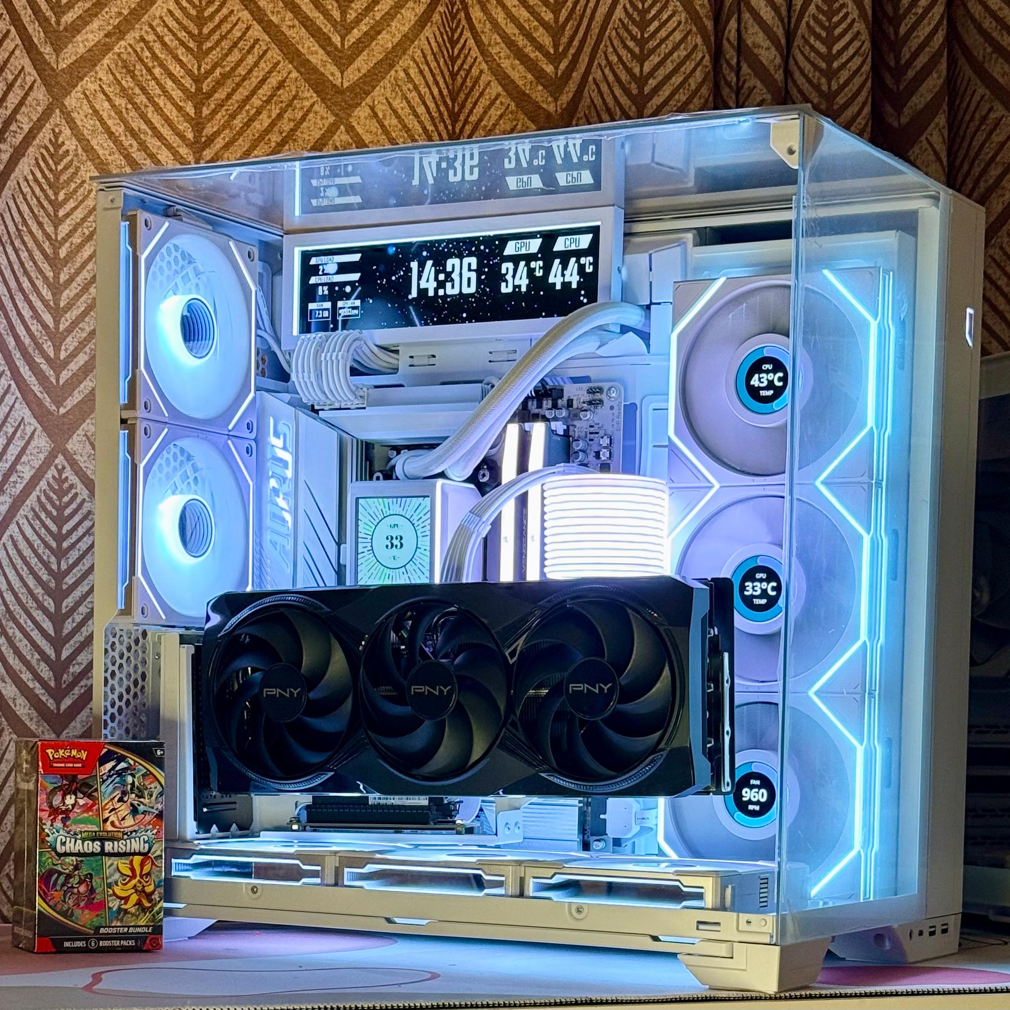 🎁 FREE Pokémon Booster Bundle ❄️ RTX 5080 + Ryzen 7 9800X3D ❄️ Gaming PC | Arctic Nova ⚡