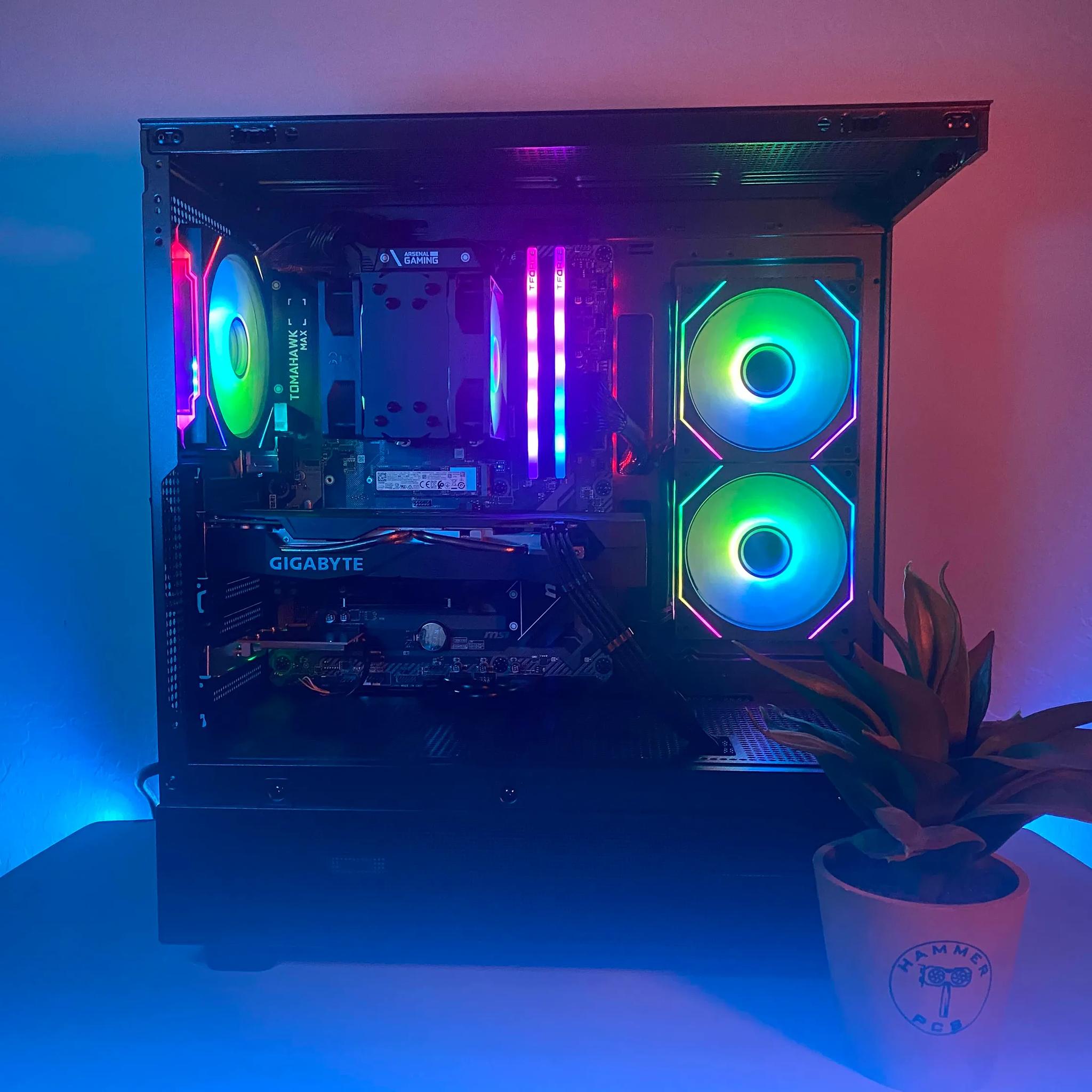 ⚙️Custom Built RGB Gaming PC⚙️| RTX 2070, Ryzen 5, 2TB Storage, Win11 | CoD, GTA, Cyberpunk, More!