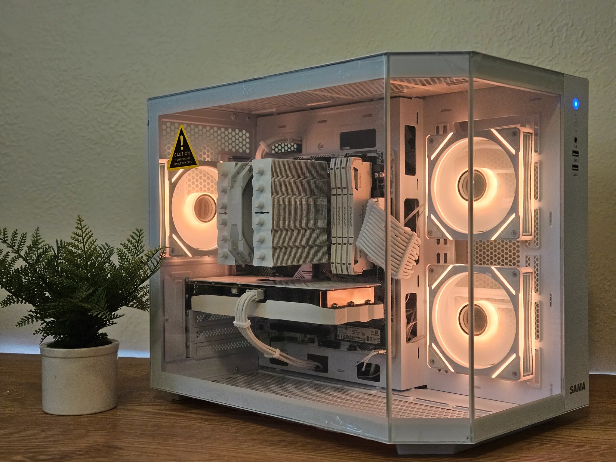 🌨️White Out🌨️ Ryzen 5600 | RTX 3060ti | 32gb Ram - Gaming and Streaming PC