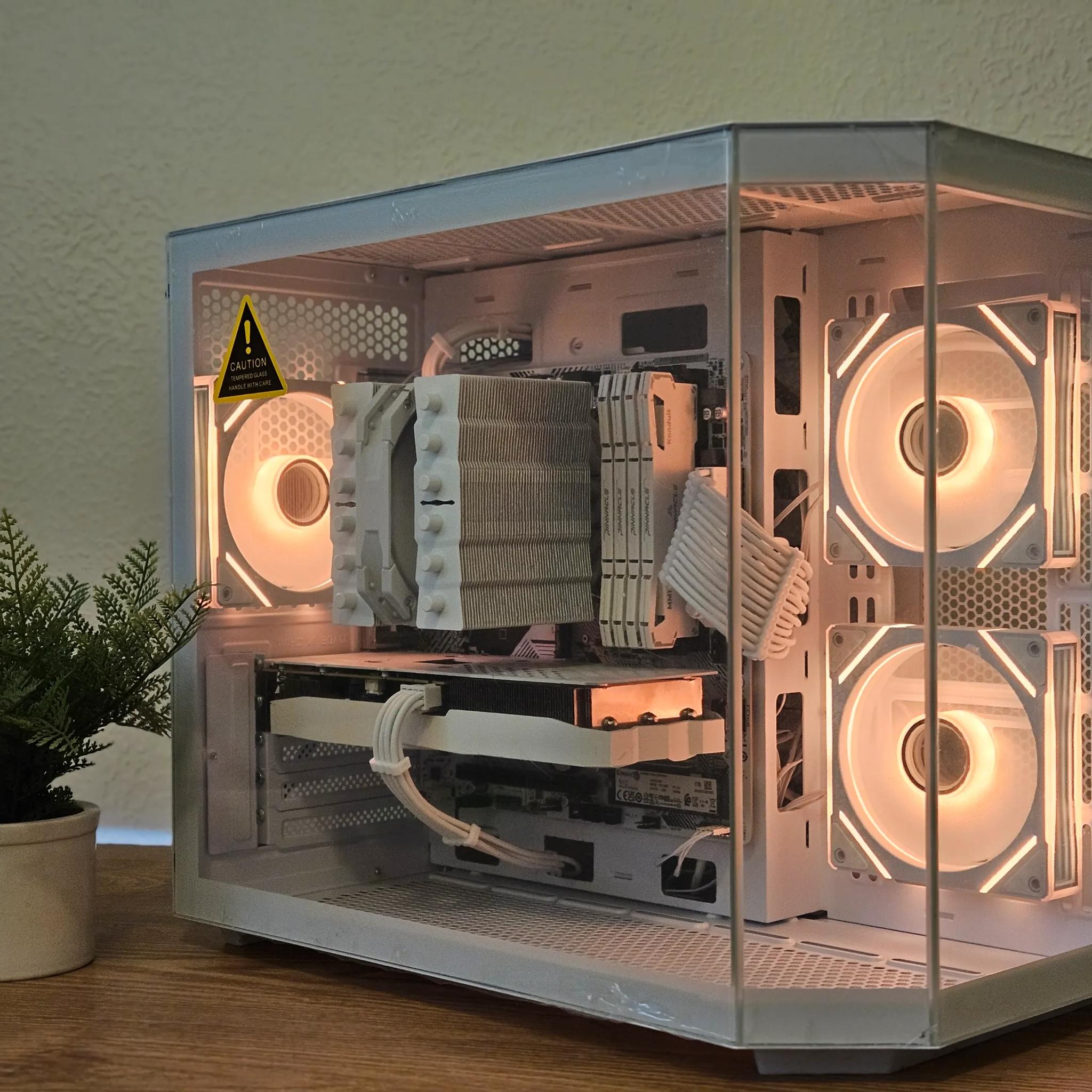 🌨️White Out🌨️ Ryzen 5600 | RTX 3060ti | 32gb Ram - Gaming and Streaming PC