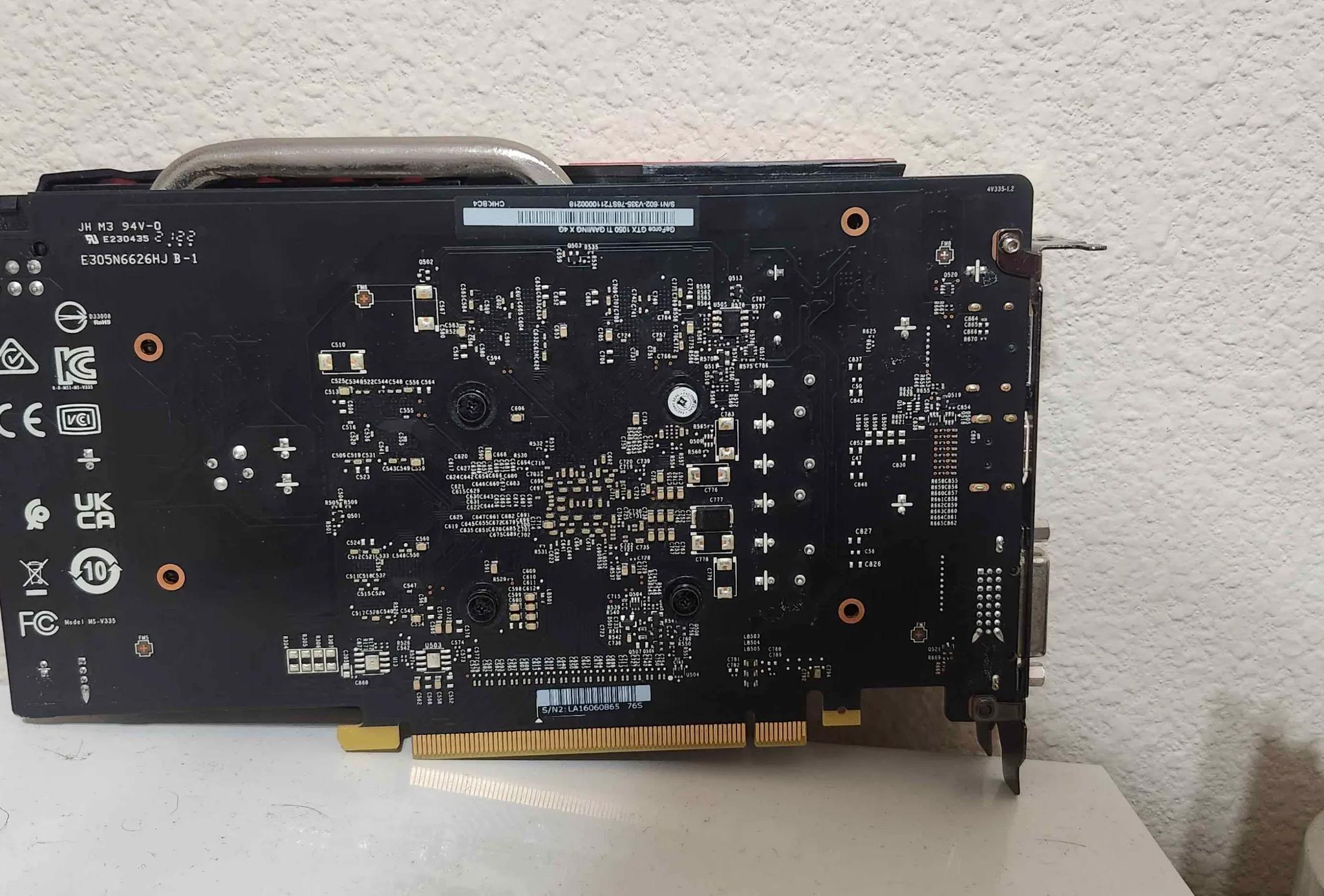 Msi Gaming x gtx 1050ti