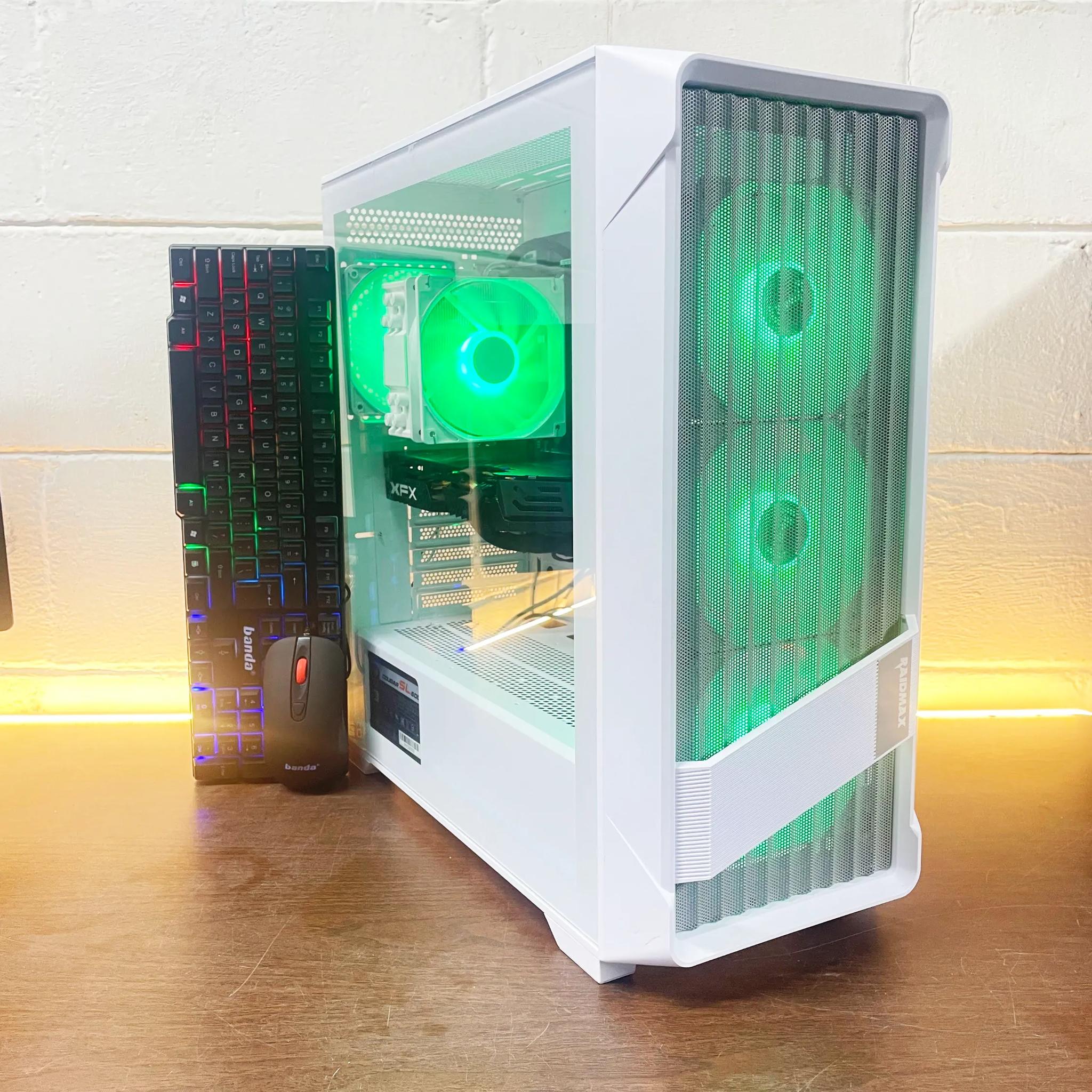 Budget Gamer PC | GTA & Fortnite READY | Intel i7 / RX580 / 8GB / 1.1TB Win 11 Pro + Wi-Fi