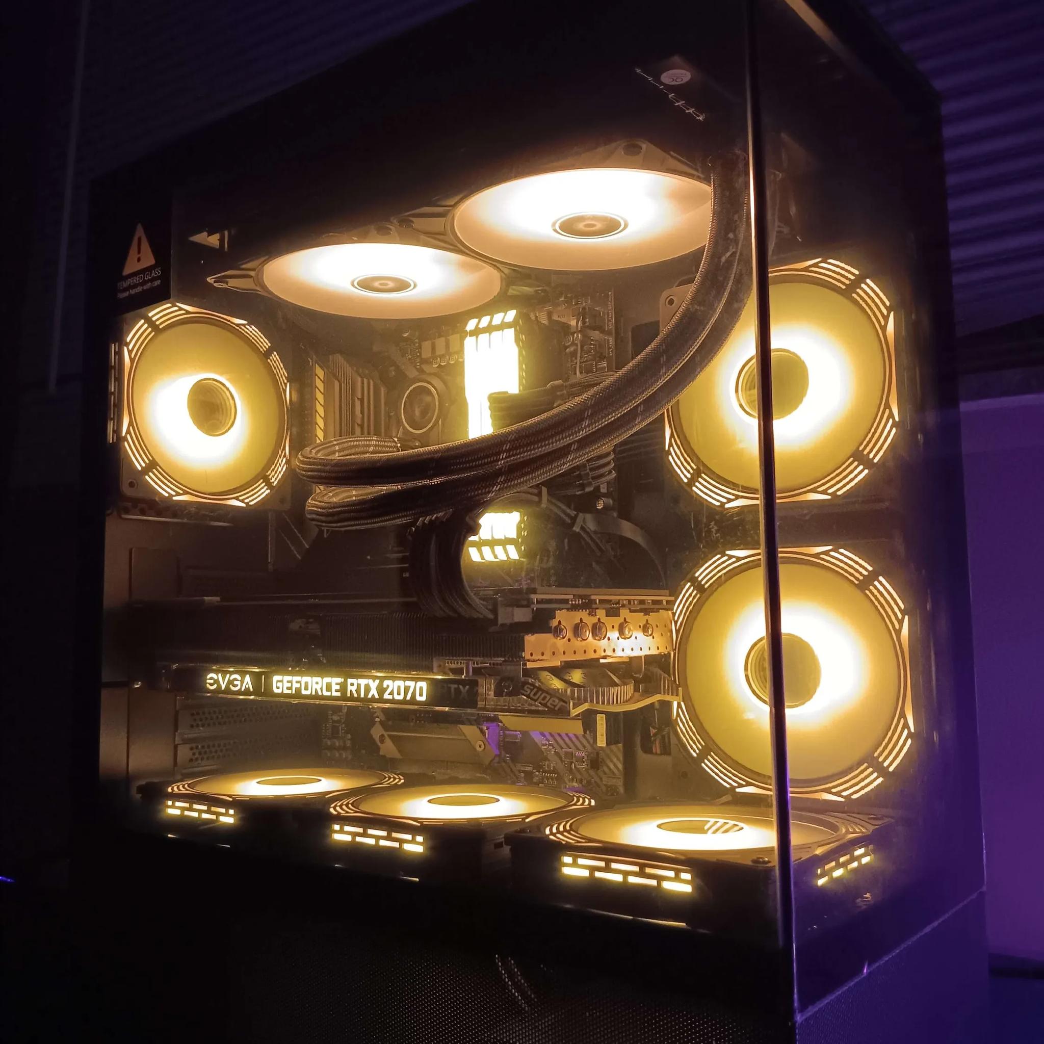 | Black RGB GAMING PC | Ryzen 5 5600x | EVGA RTX 2070S) | 32gb DDR4 RAM |1tb NvMe SSD