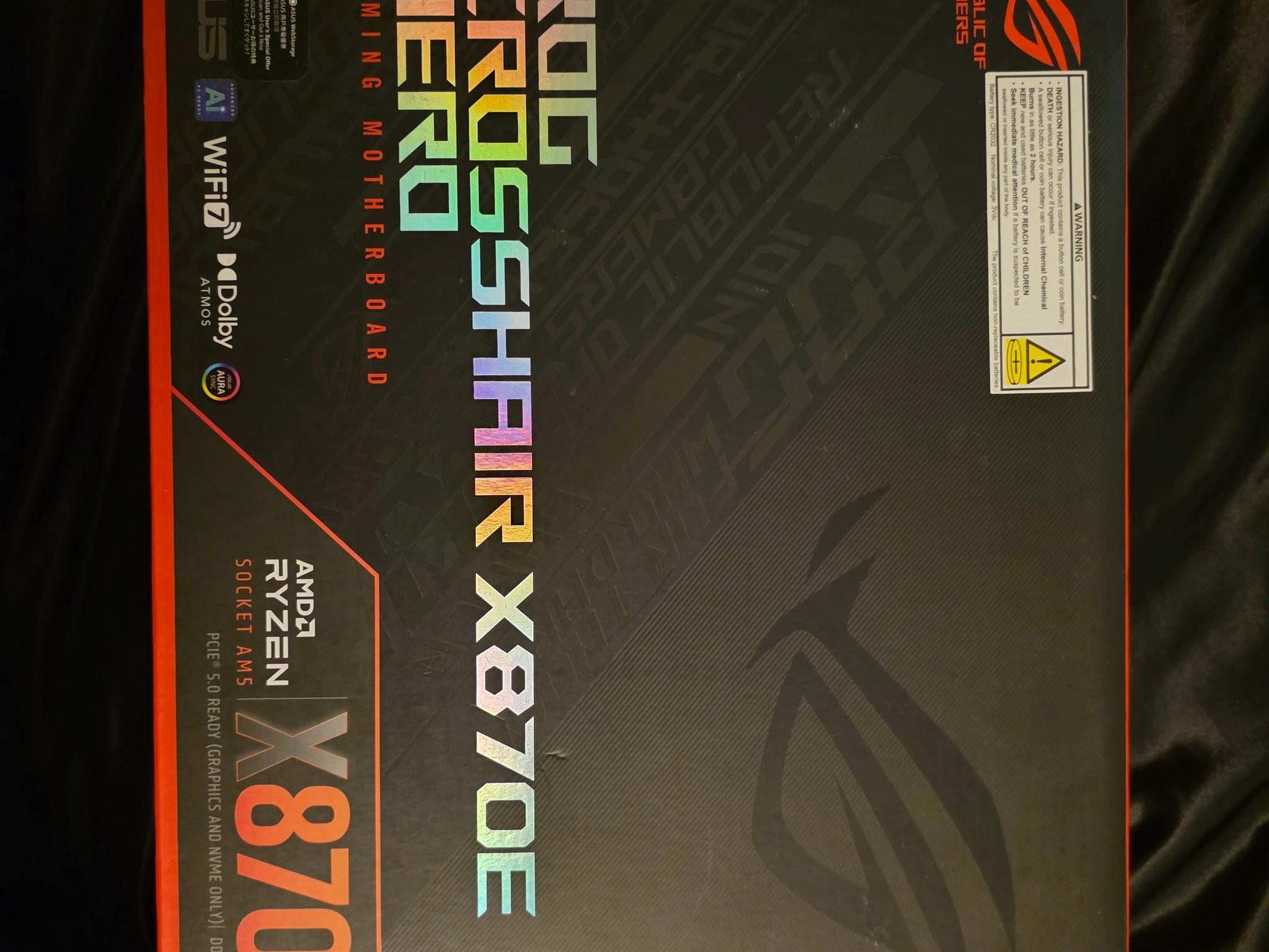 Rog crosshair x870e hero