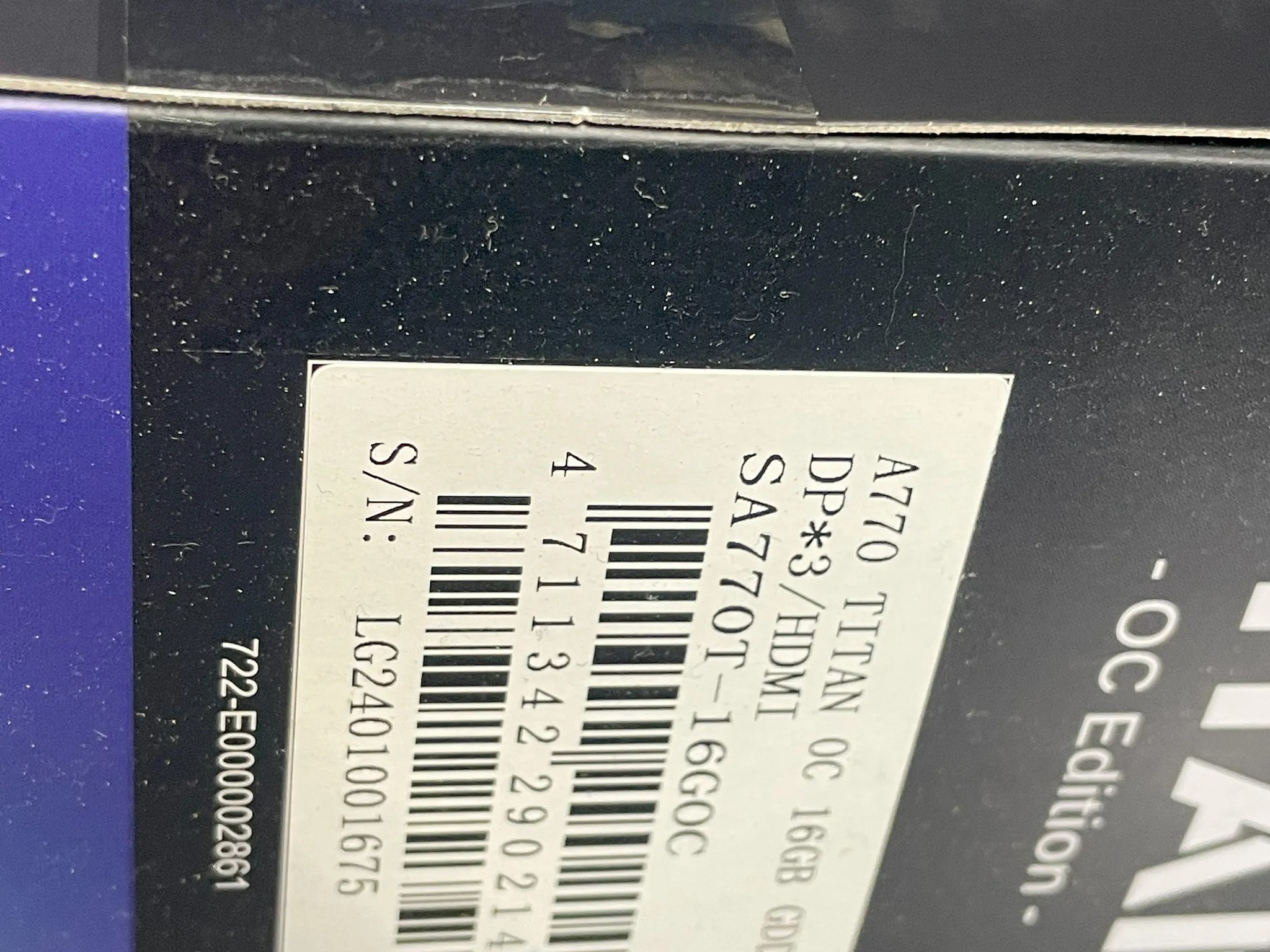 Sparkle Intel Arc A770 New In Box 16GB