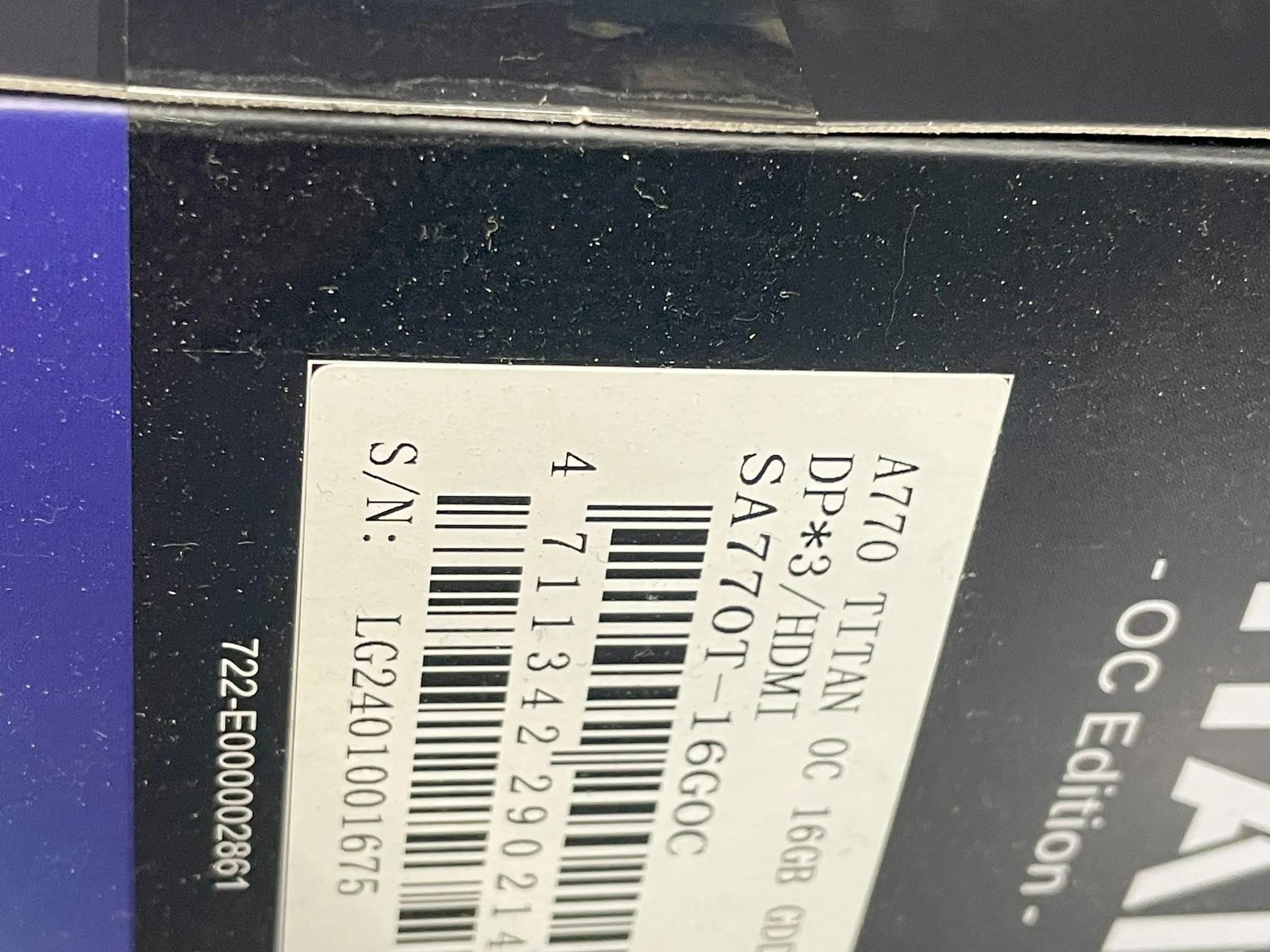 Sparkle Intel Arc A770 New In Box 16GB