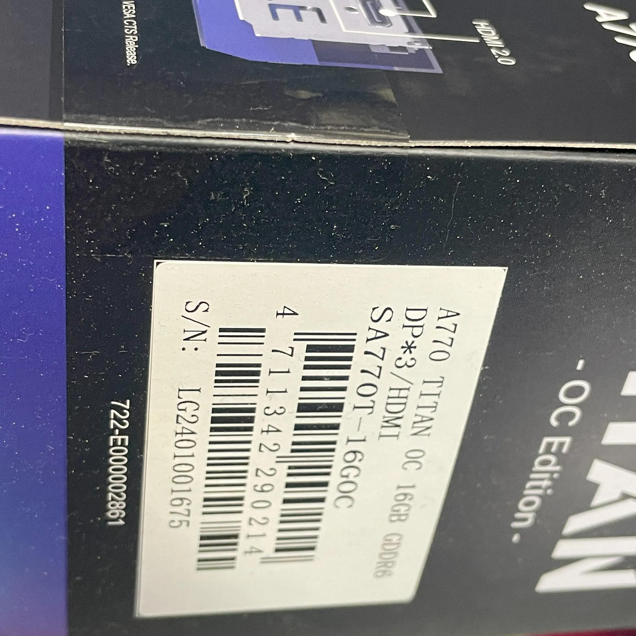 Sparkle Intel Arc A770 New In Box 16GB