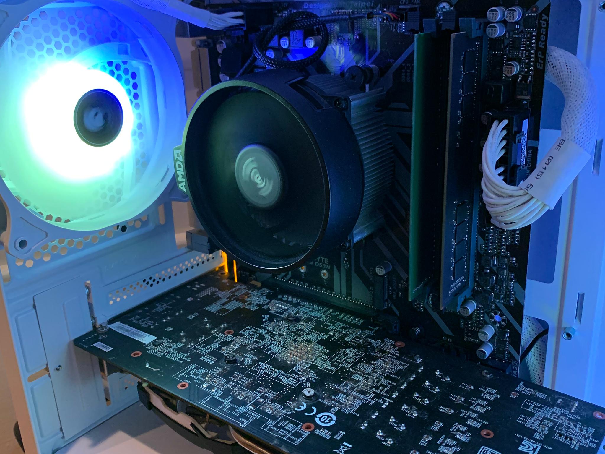 RYZEN 5 1600 RX 480 FORTNITE READY 16GB RAM 1000GB SSD ARGB CUSTOM WINDOWS 10 PC