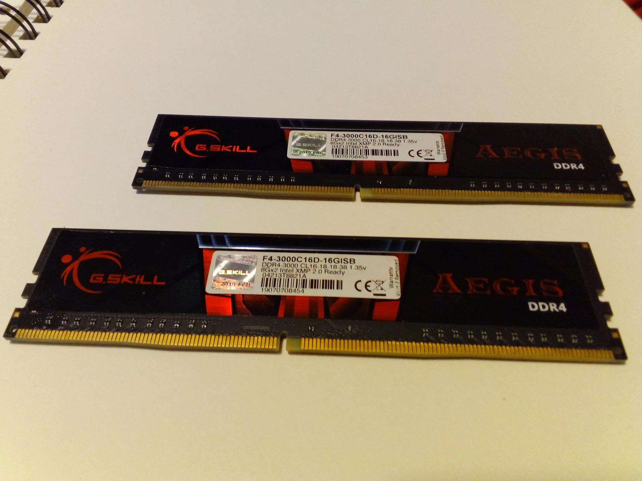 G.Skill 16GB Aegis (2x8GB) F-4-3000C-16D