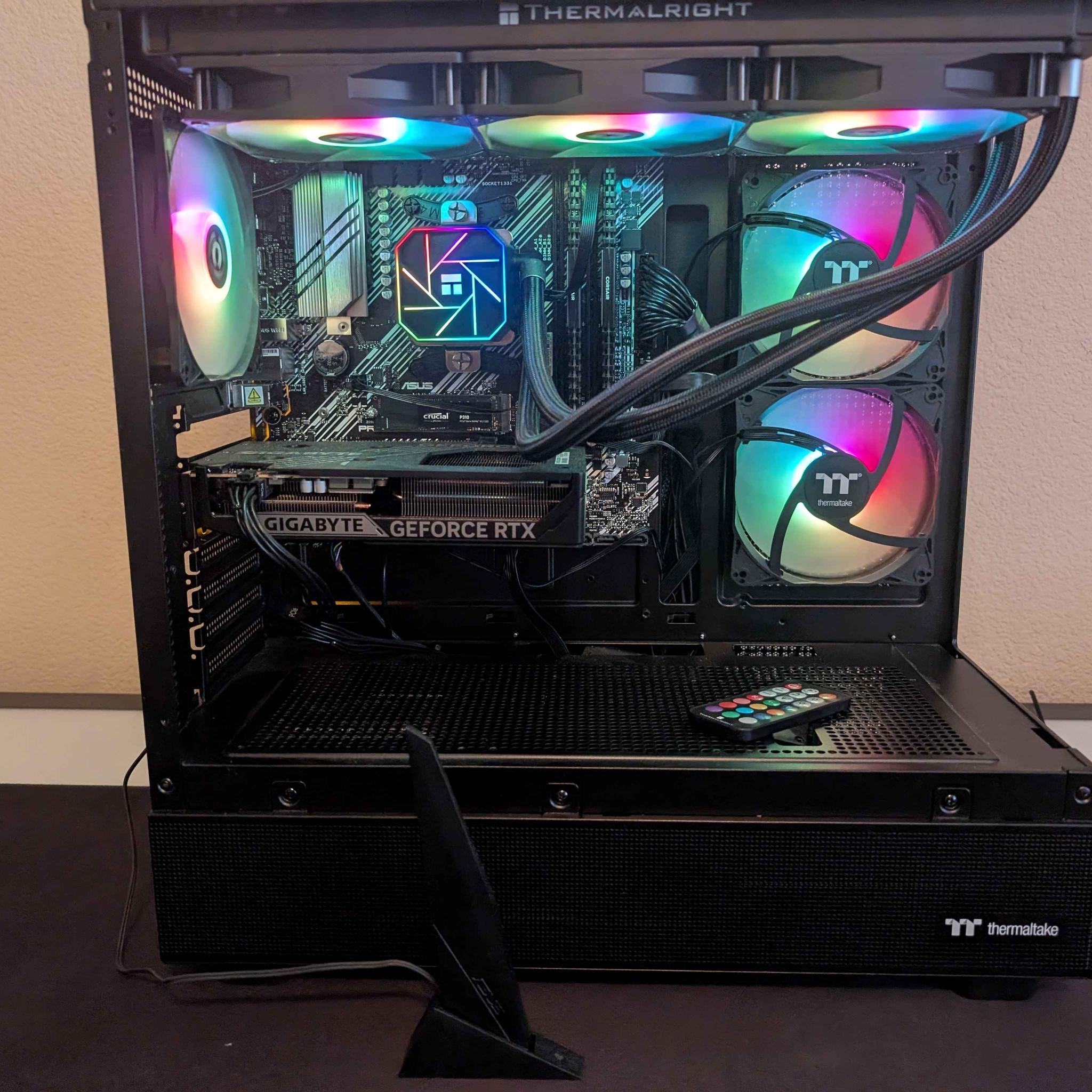 RTX 5060 | AMD 5700x | 32GB DDR4 | 1200GB NVME | Custom Black PC