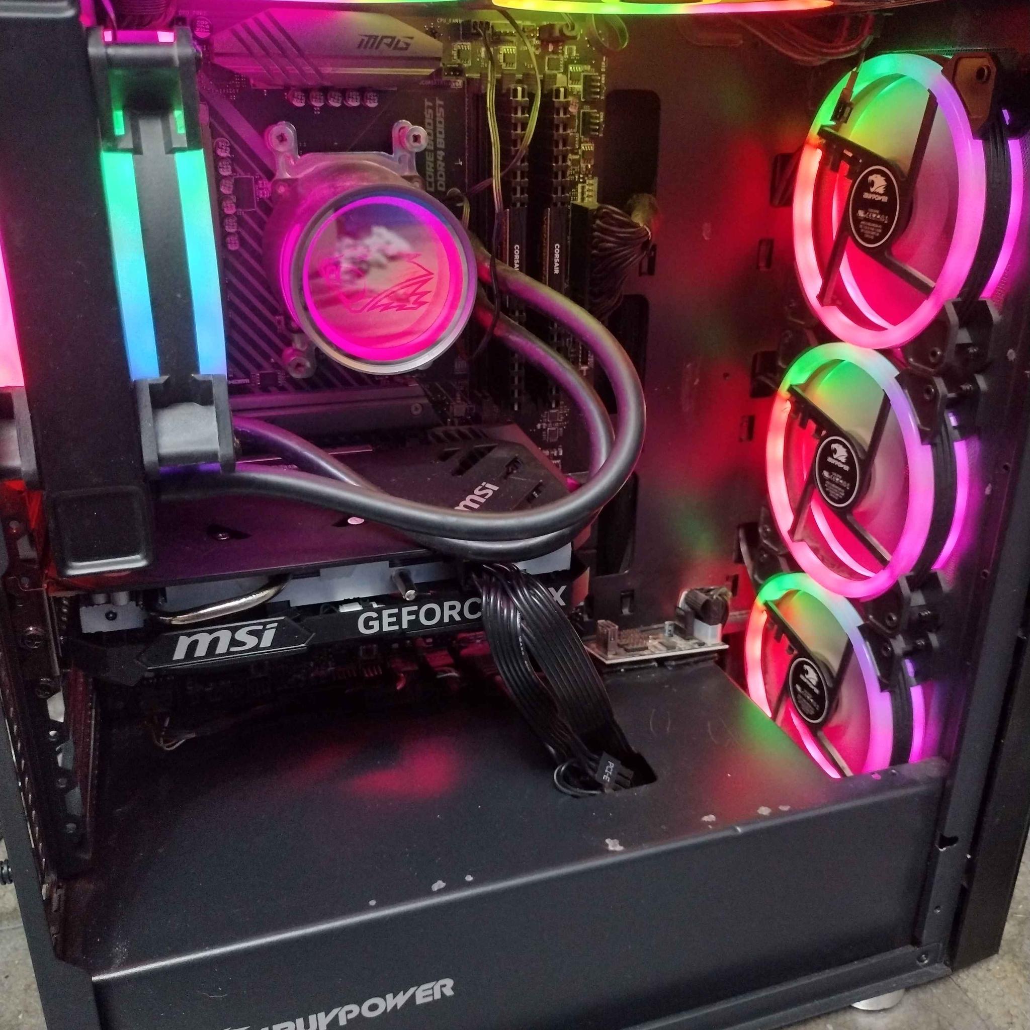 Gaming PC. 5600x CPU, with 64GB of ram (2x32, 3200mt/s), and an MSI 4060