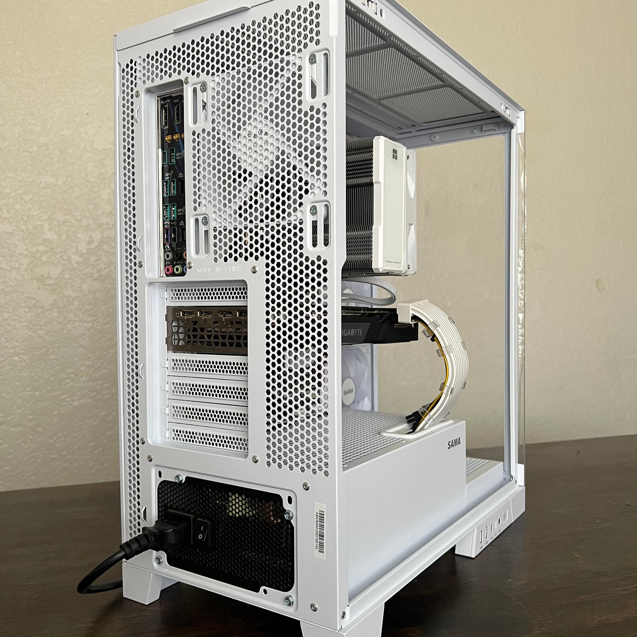 Custom White Gaming PC | i7-6700 | GTX 1660 Super | 16GB RAM | 500GB SSD
