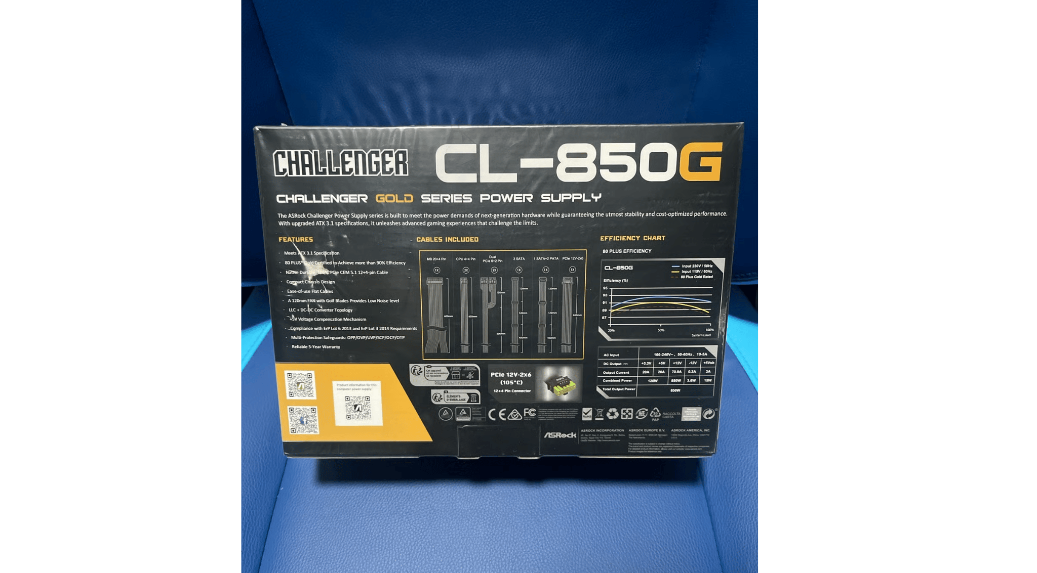 ASRock Challenger Power Supply CL-850G