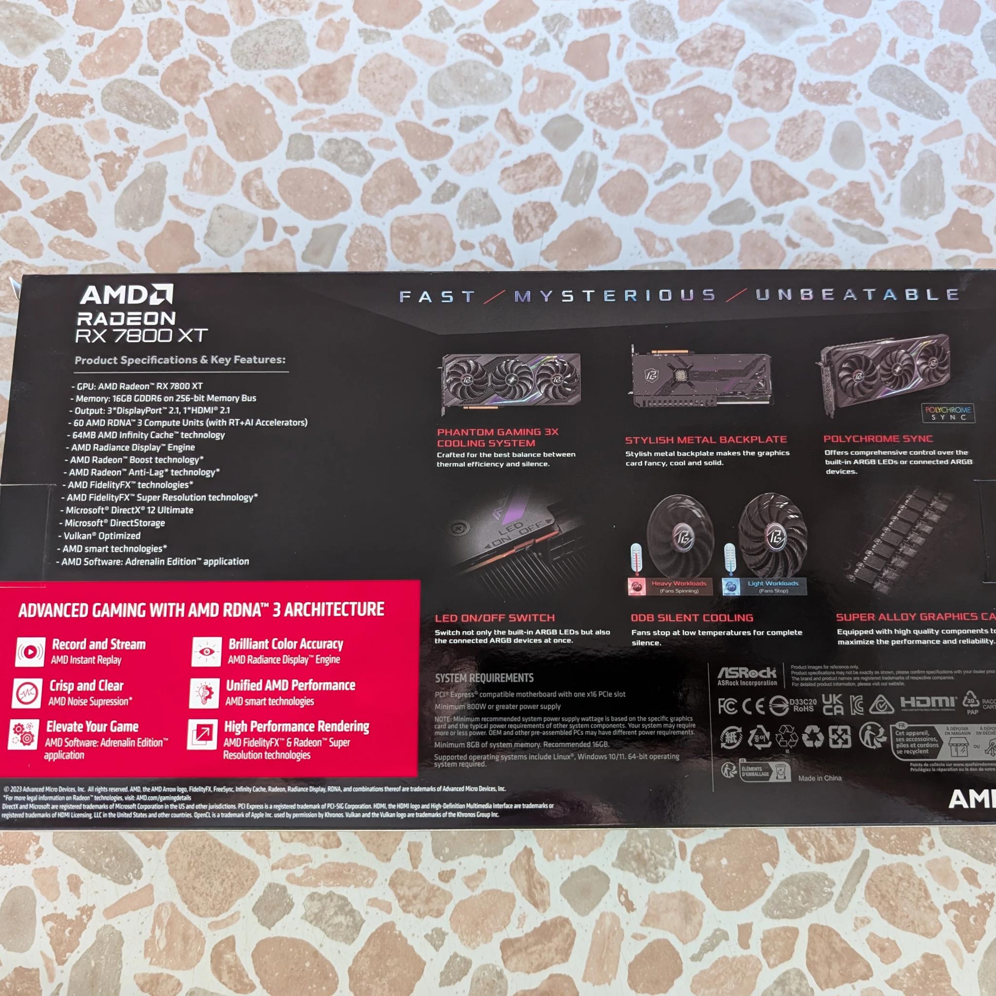 ASRock RX 7800 XT Phantom Gaming 16 GB OC