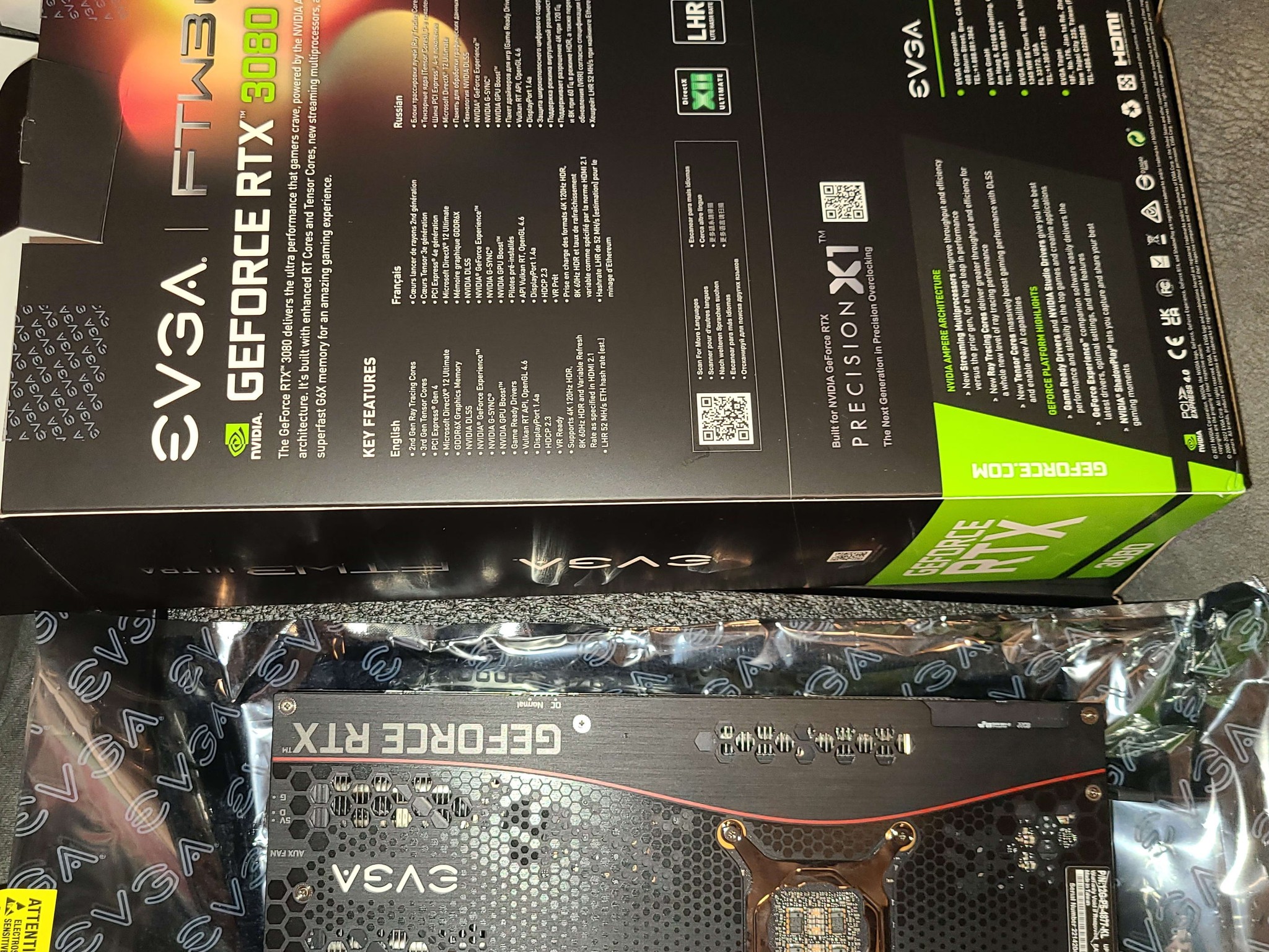 EVGA GeForce RTX 3080 FTW3 ULTRA 12GB Video Card
