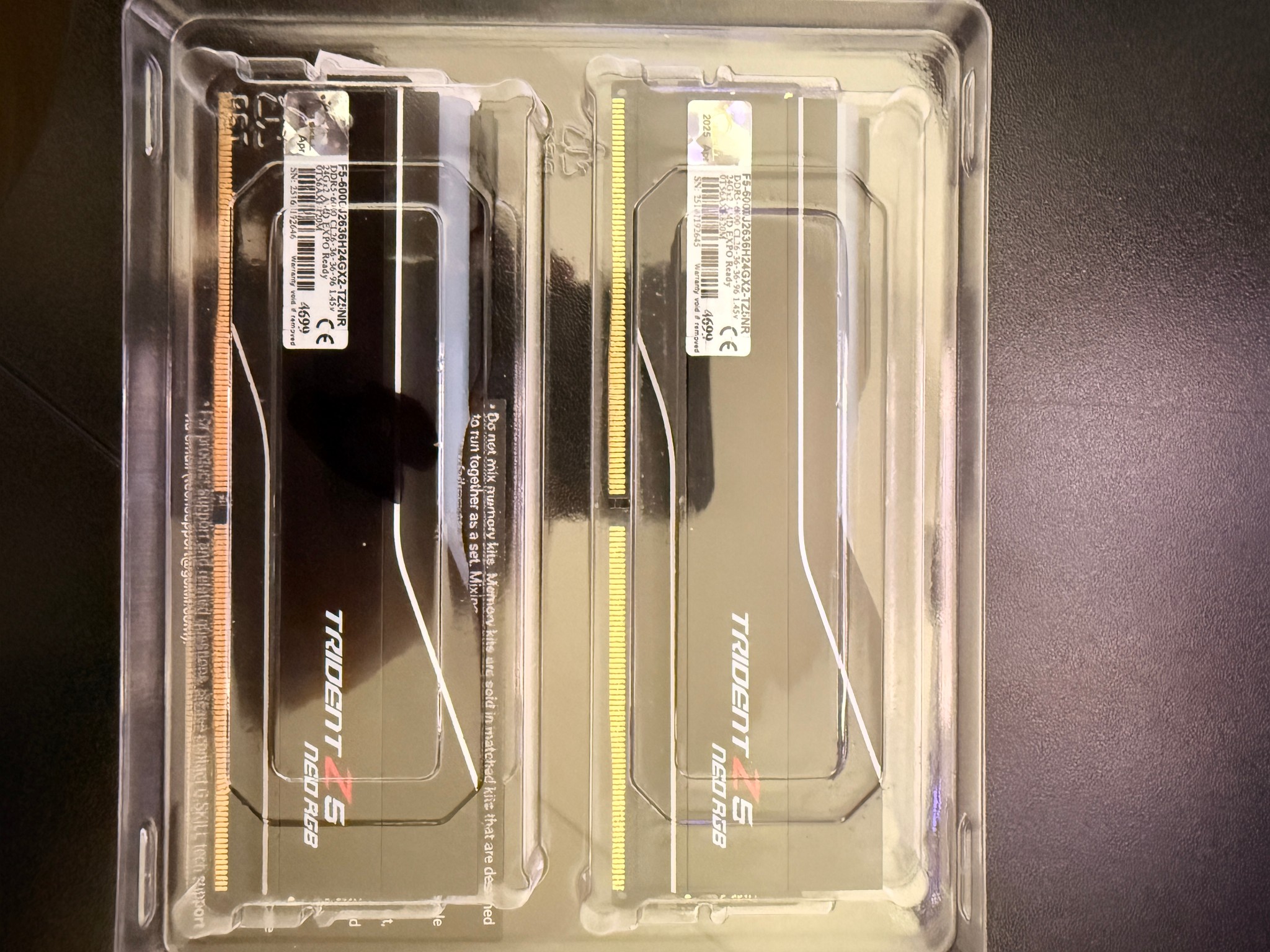 G.Skill Trident Z5 neo RGB DDR5-6000 CL26 24Gbx2