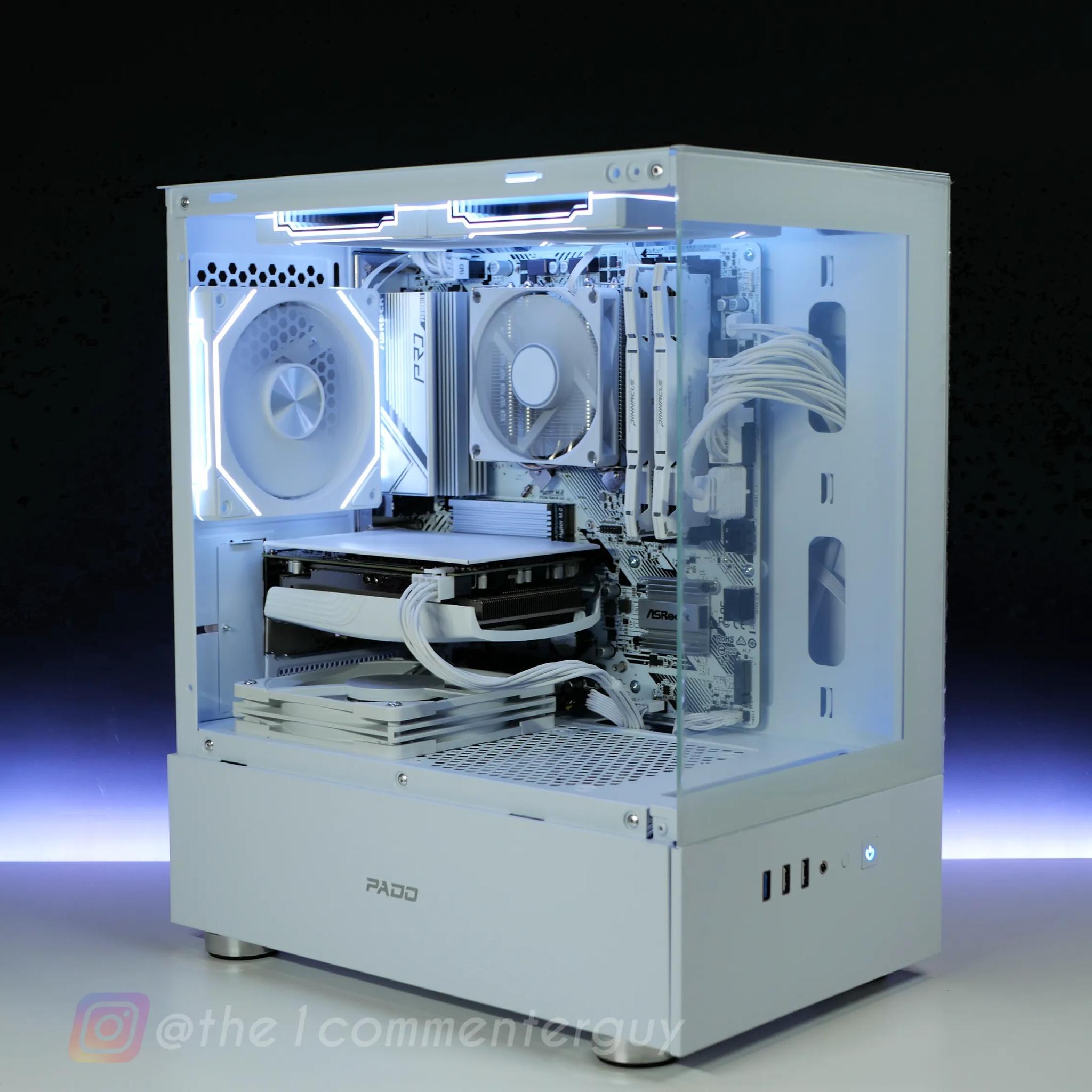 🧊|RTX 4060, Ryzen 5 3600 White gaming PC