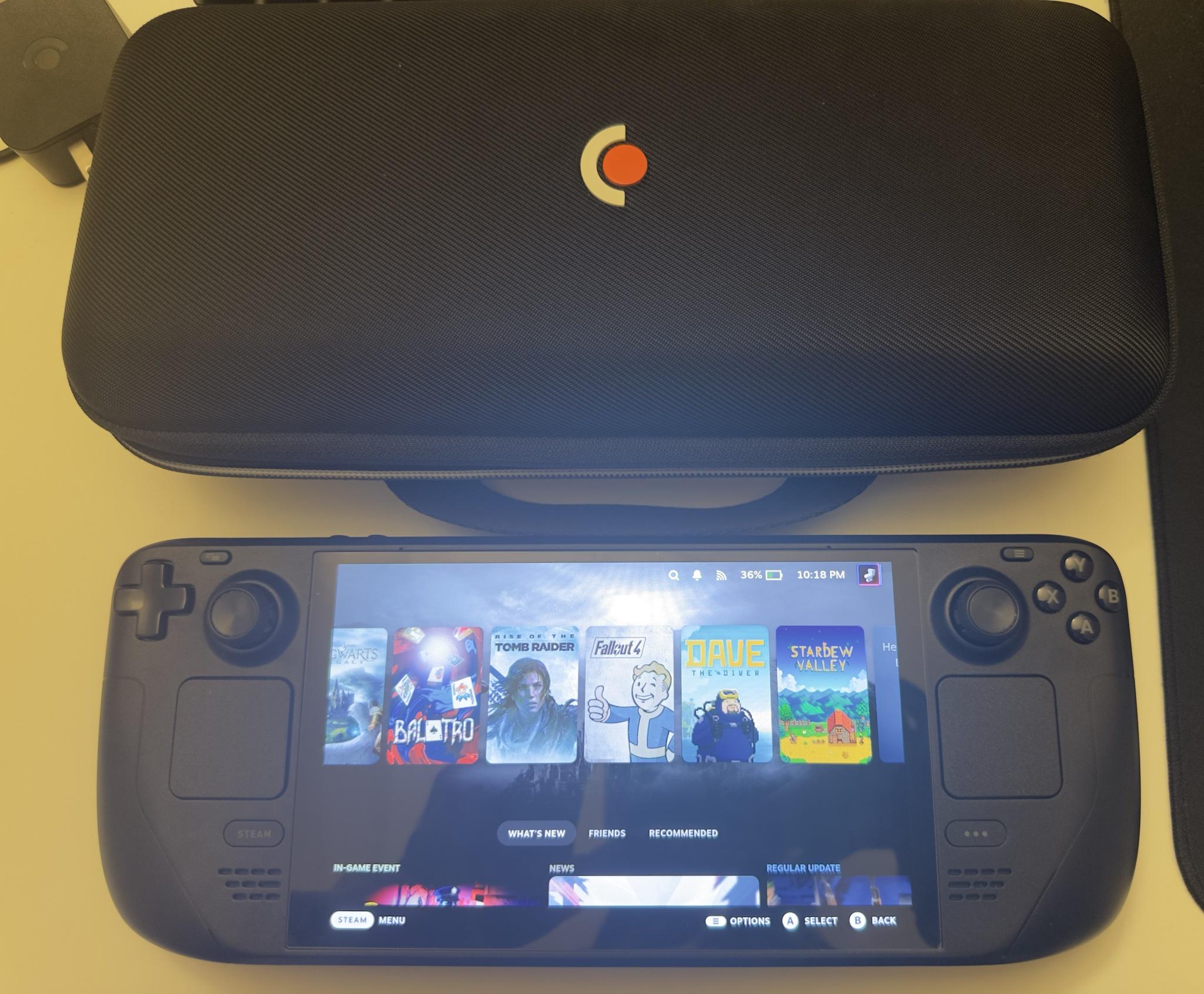 Valve Steam Deck OLED 512GB Black Handheld Console + 512GB MicroSD Card