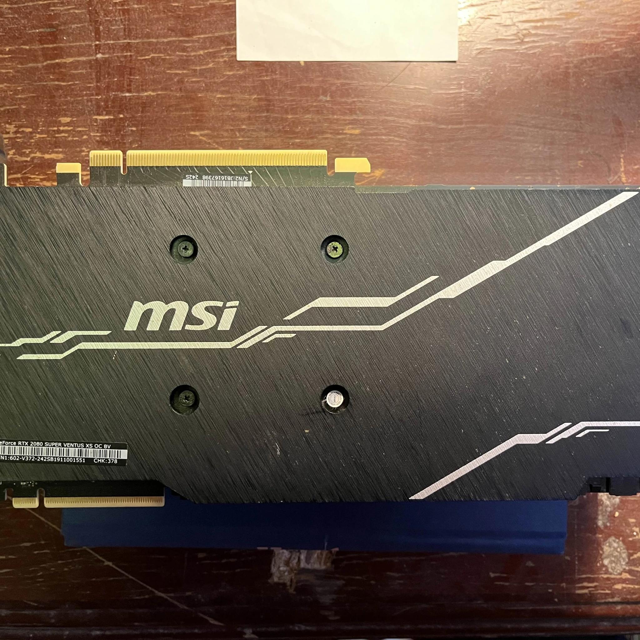 MSI NVIDIA GeForce RTX 2080 Super Ventus XS OC, graphics card