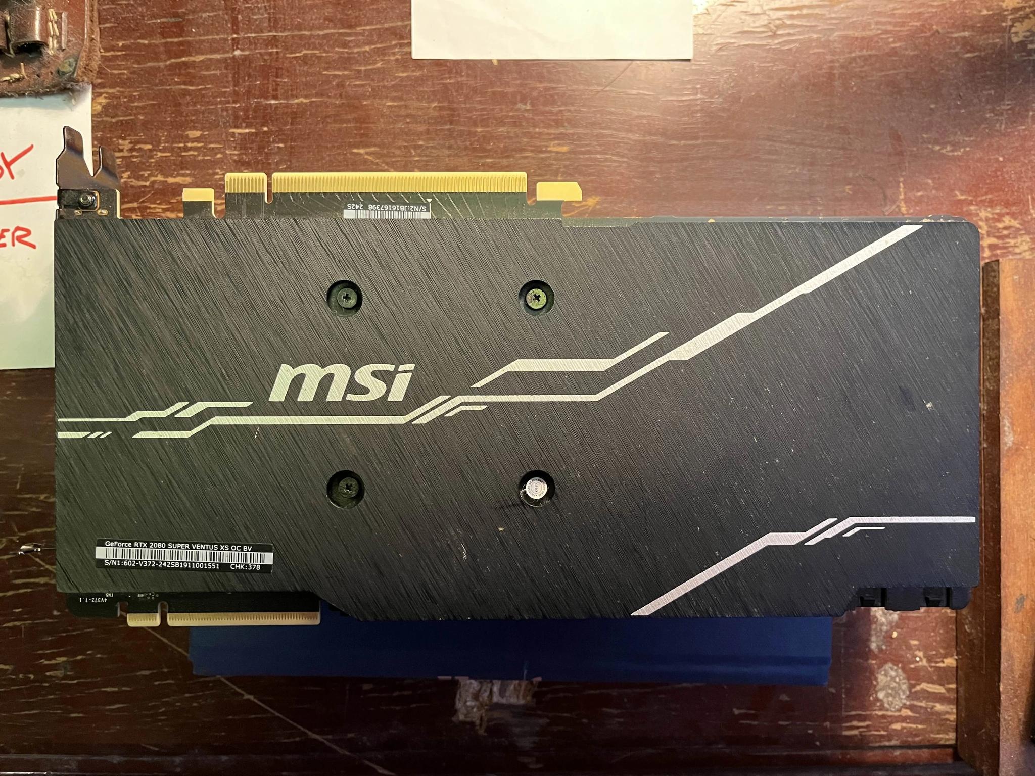MSI NVIDIA GeForce RTX 2080 Super Ventus XS OC, graphics card