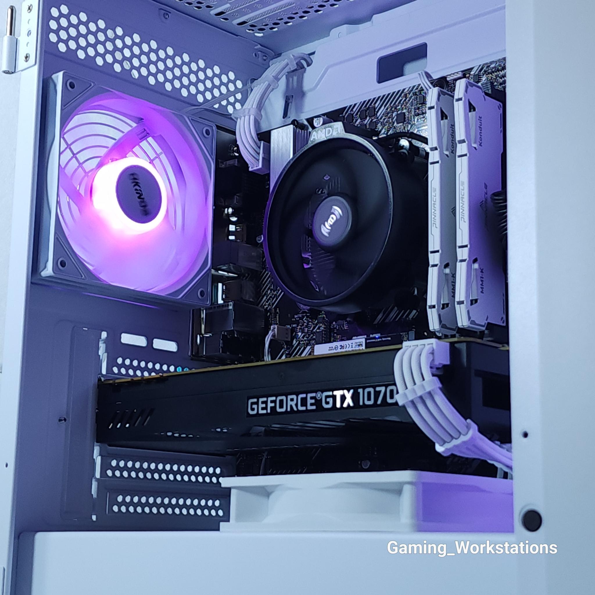 💜GTX 1070Ti●Ryzen 3 4100●1080p Gaming Computer