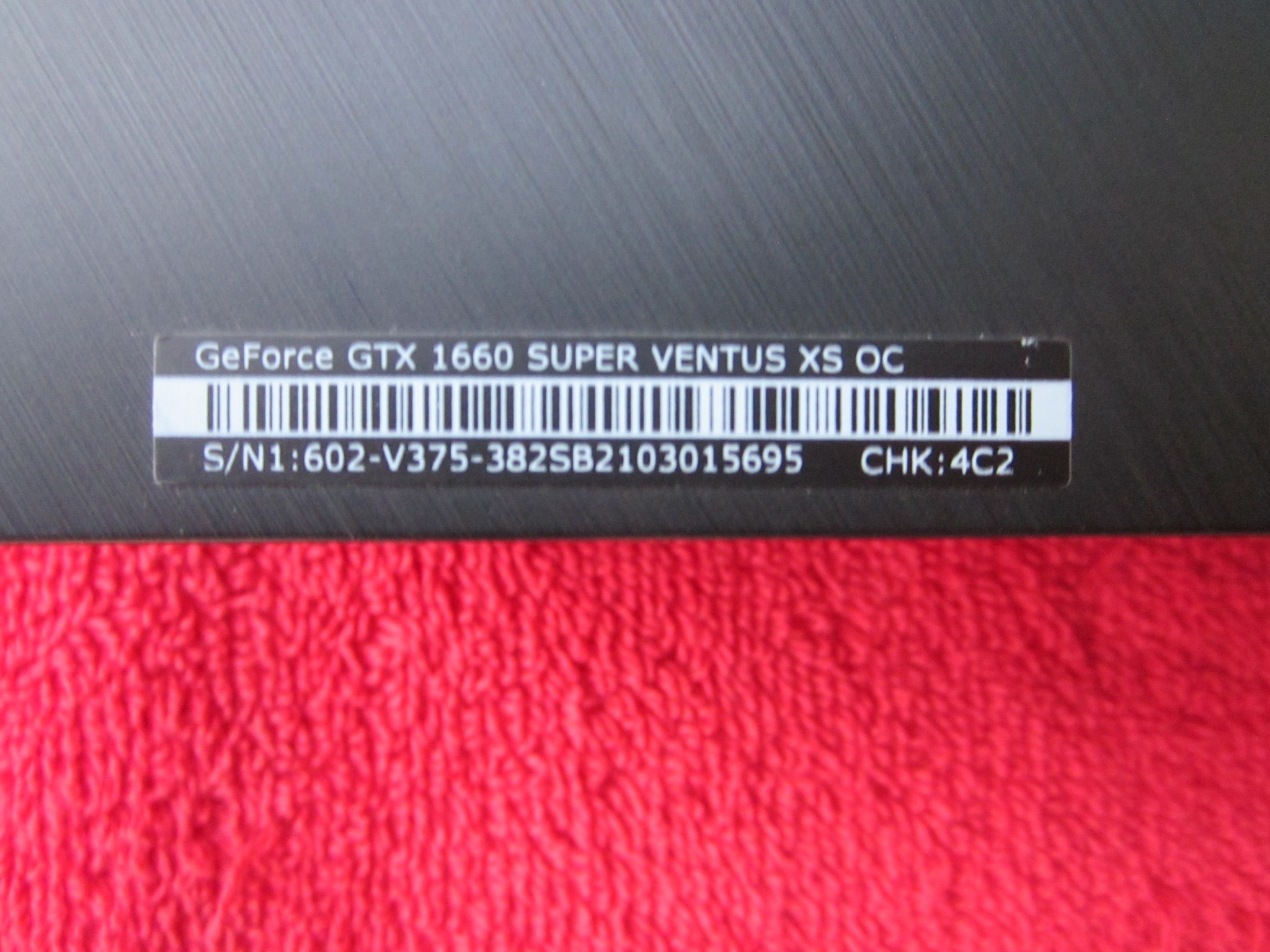 MSI NVIDIA GeForce GTX 1660 Super VENTUS XS OC 6GB GDRR6 Graphics Card